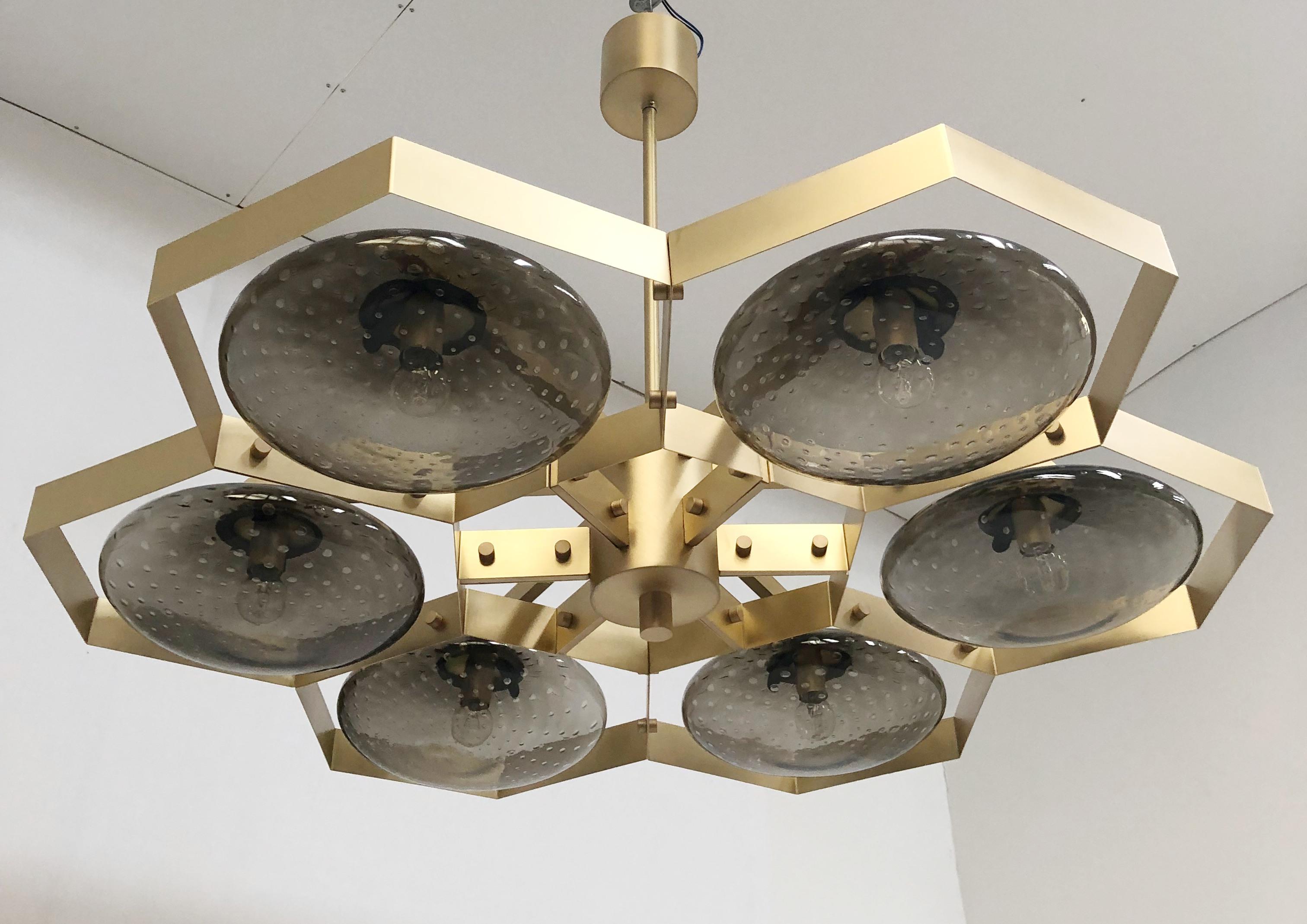 Mid-Century Modern Hive Chandelier by Fabio Ltd For Sale