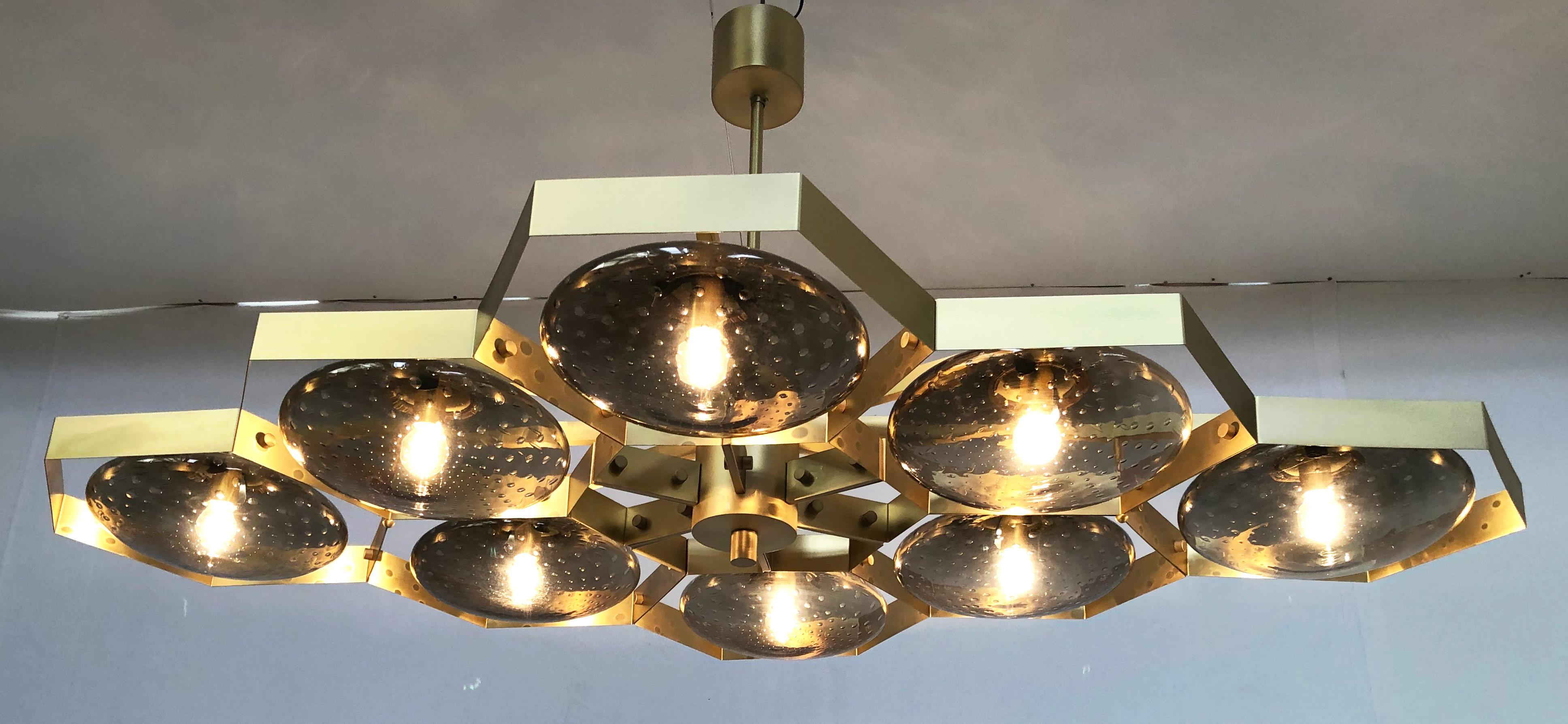 Mid-Century Modern Hive Chandelier by Fabio Ltd For Sale