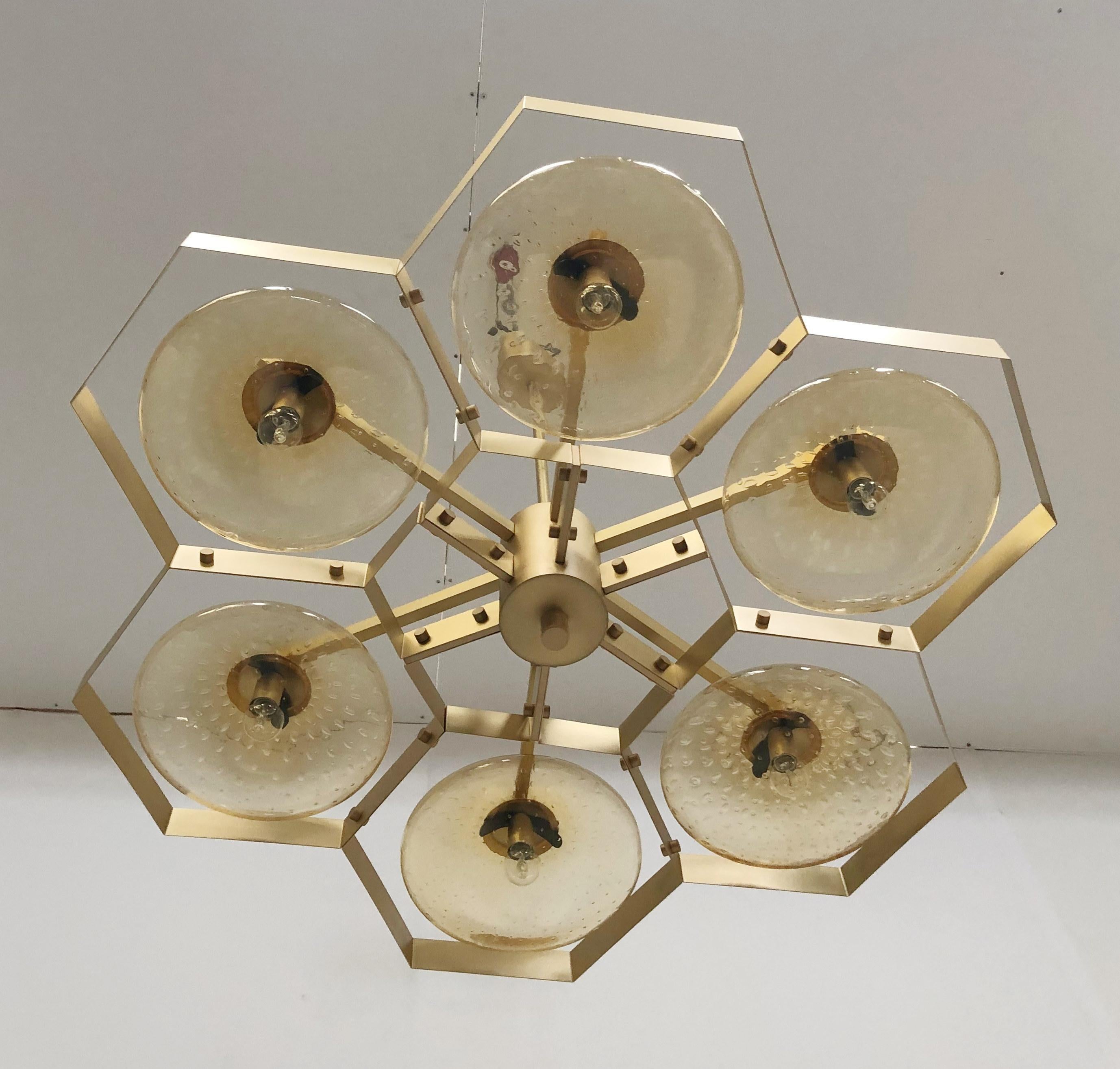Brossé Lustre Hive de Fabio Ltd en vente