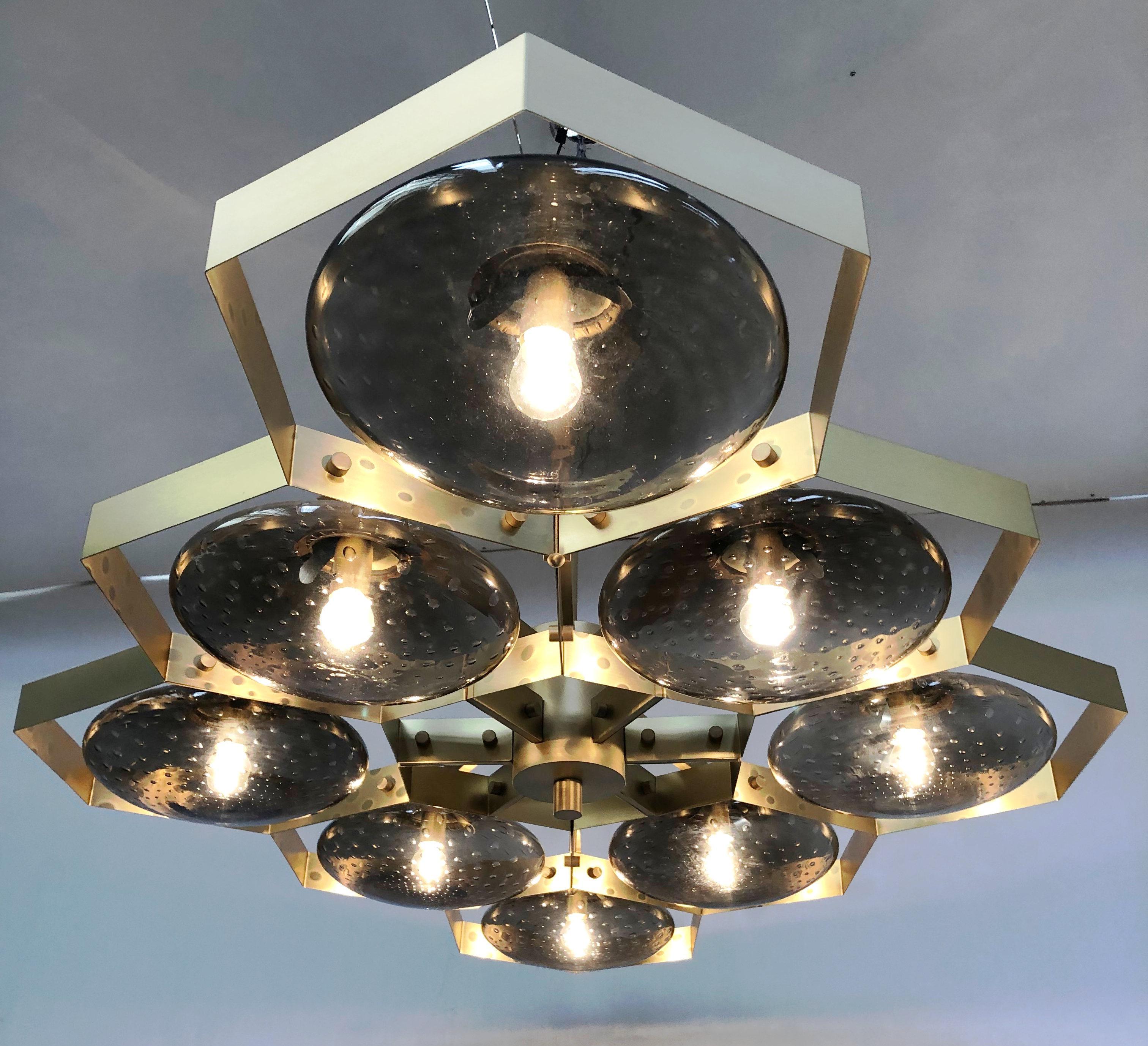 Ottone Lampadario Hive di Fabio Ltd in vendita