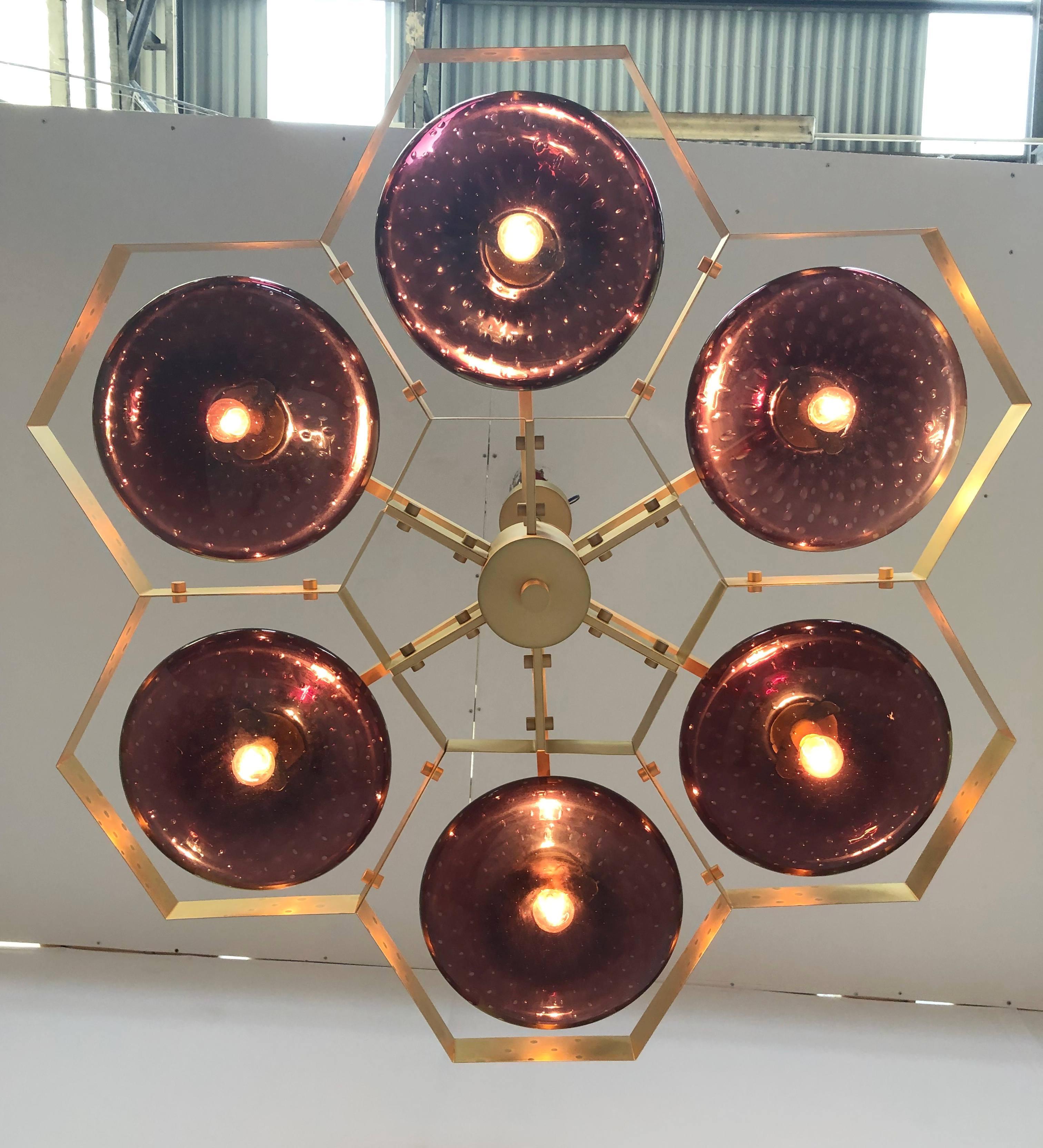 Ottone Lampadario Hive di Fabio Ltd in vendita