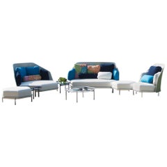 Ensemble collection Hive d'Ego Paris avec tissu d'extérieur Missoni et Perennials