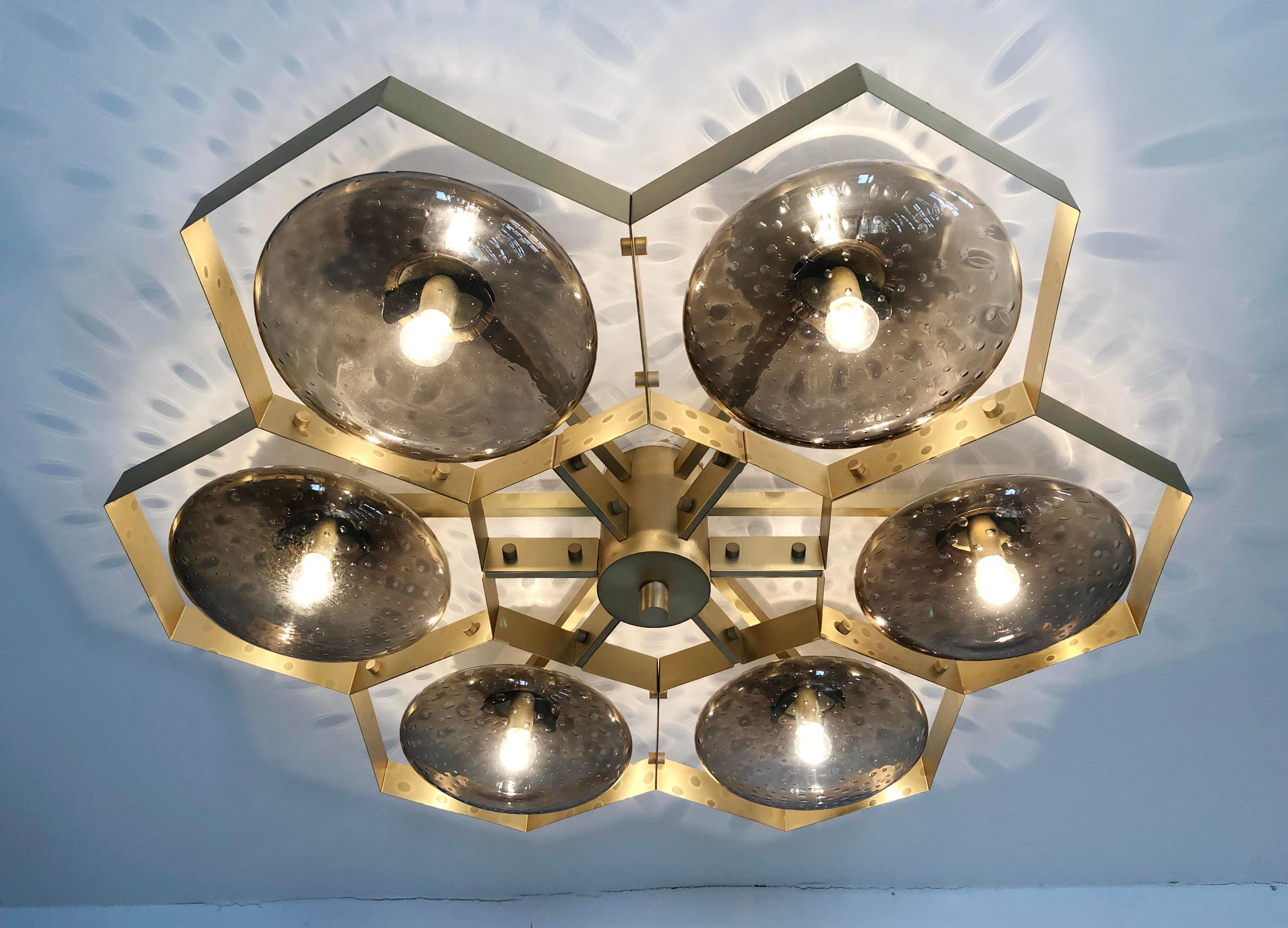 Hive Flush Mount by Fabio Ltd For Sale 2