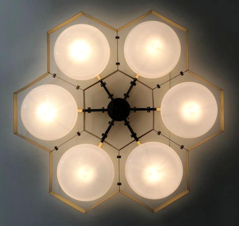 Hive Flush Mount by Fabio Ltd For Sale 2