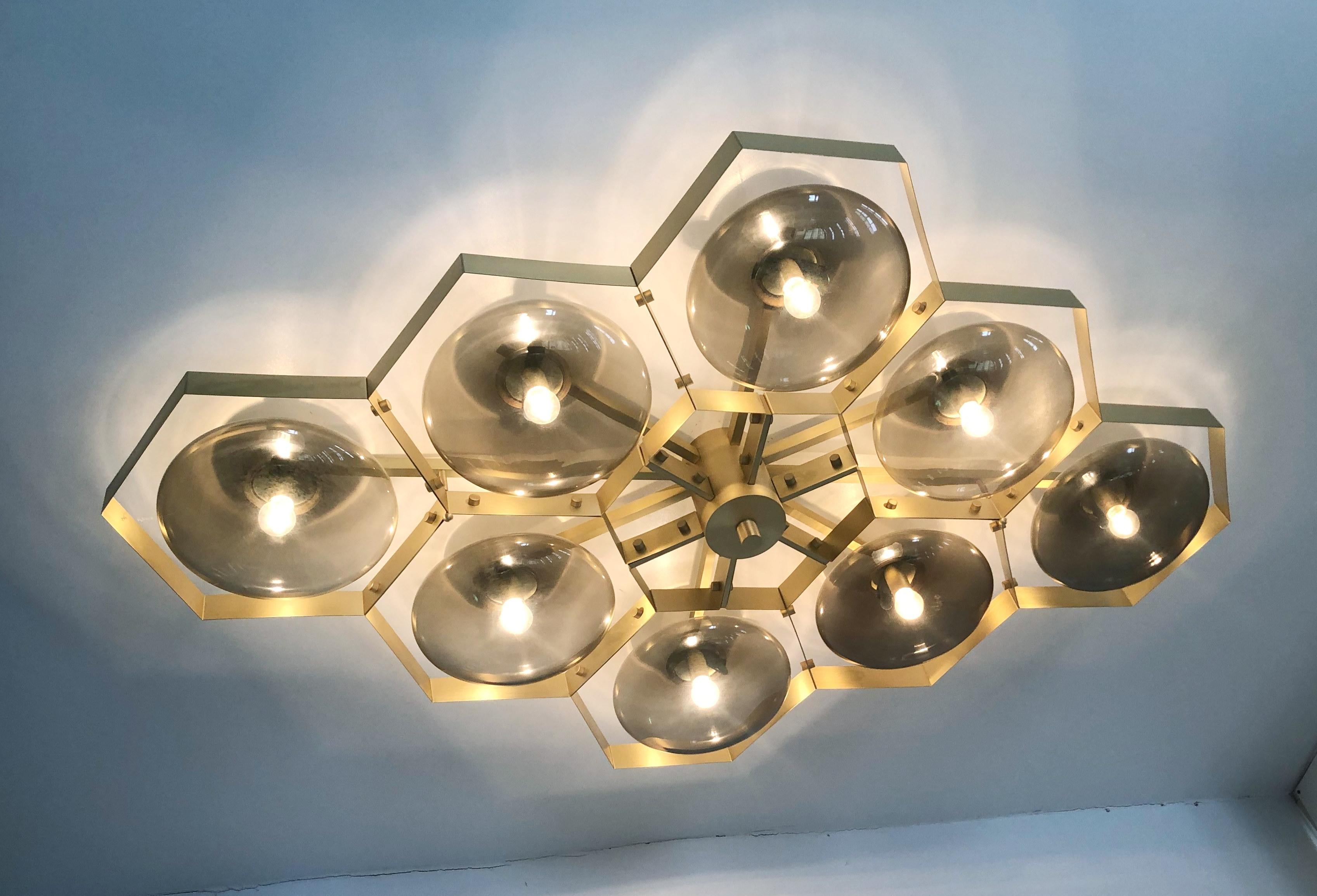 Hive Flush Mount by Fabio Ltd For Sale 1