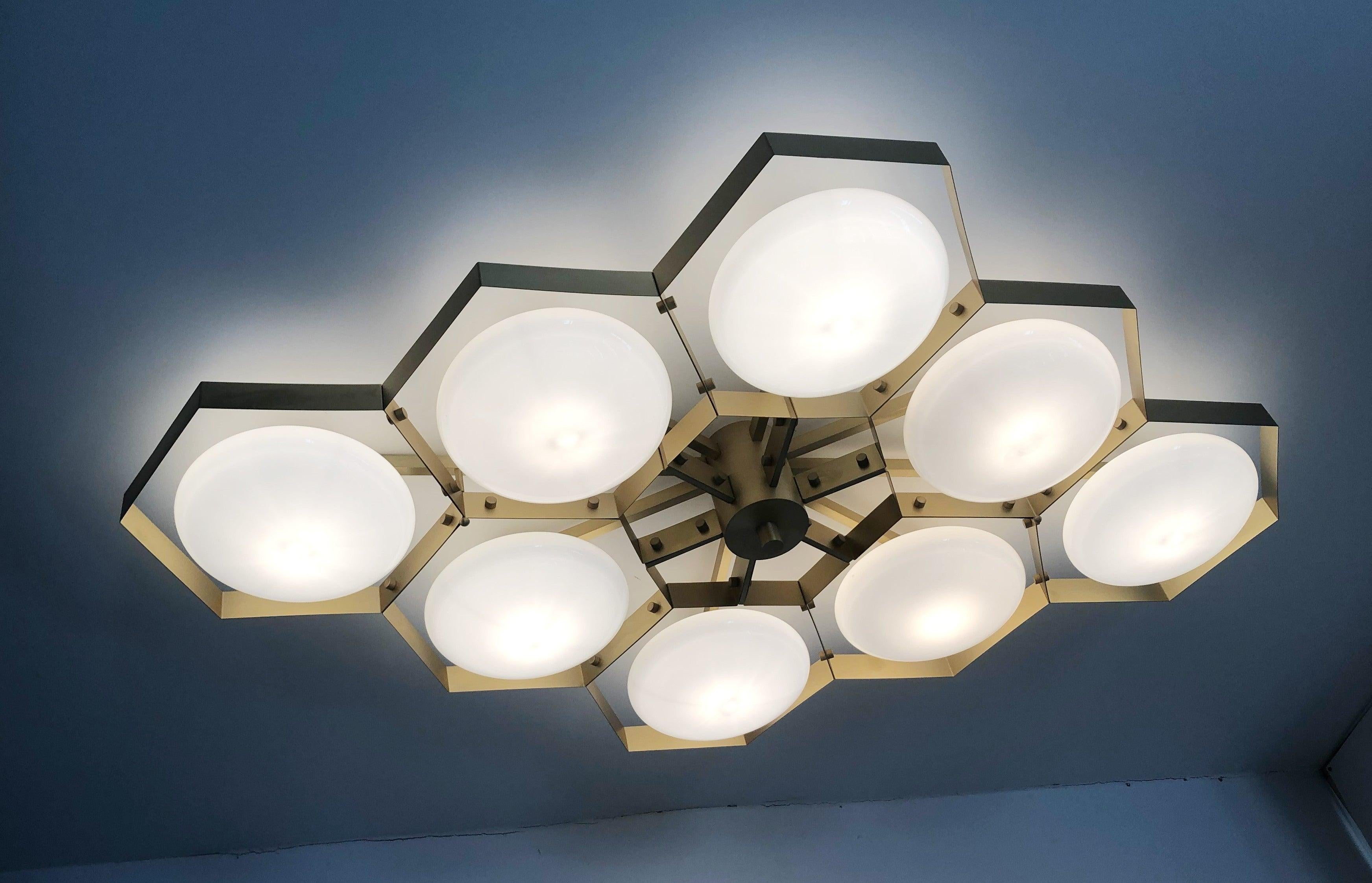 Hive Flush Mount by Fabio Ltd For Sale 7