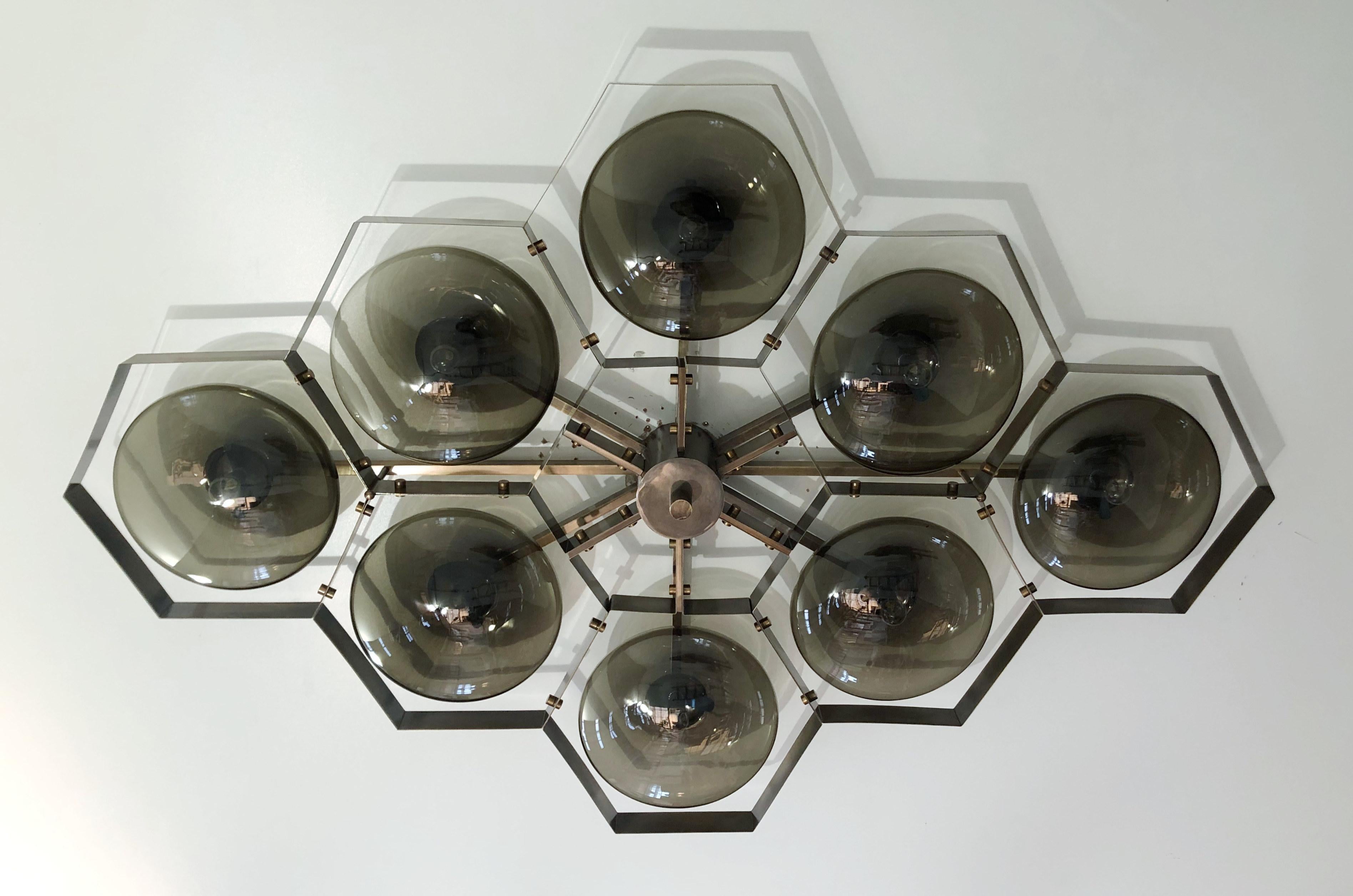 Moderne Hive Flush Mount by Fabio Ltd en vente