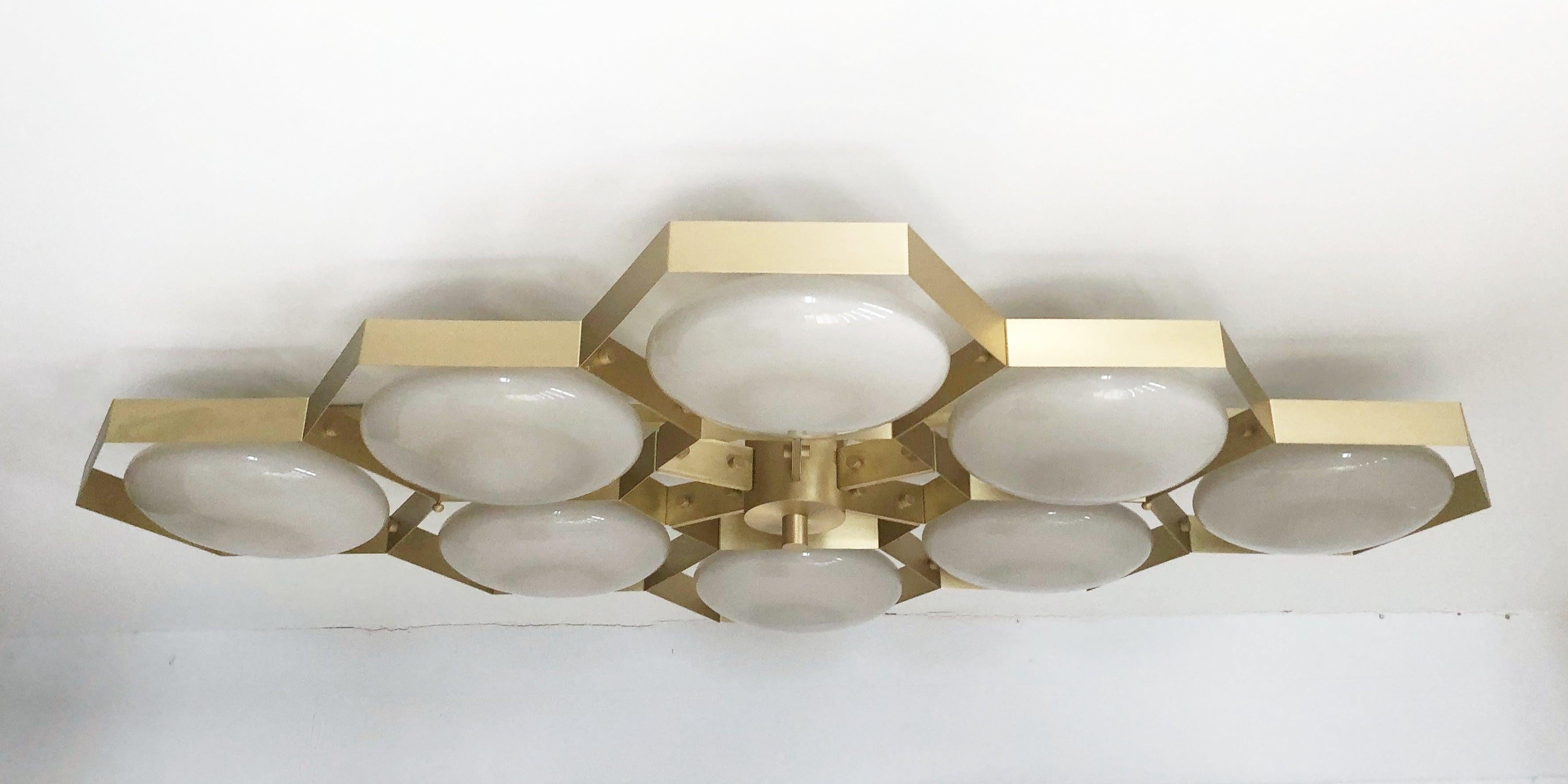 Modern Hive Flushmount by Fabio Ltd For Sale