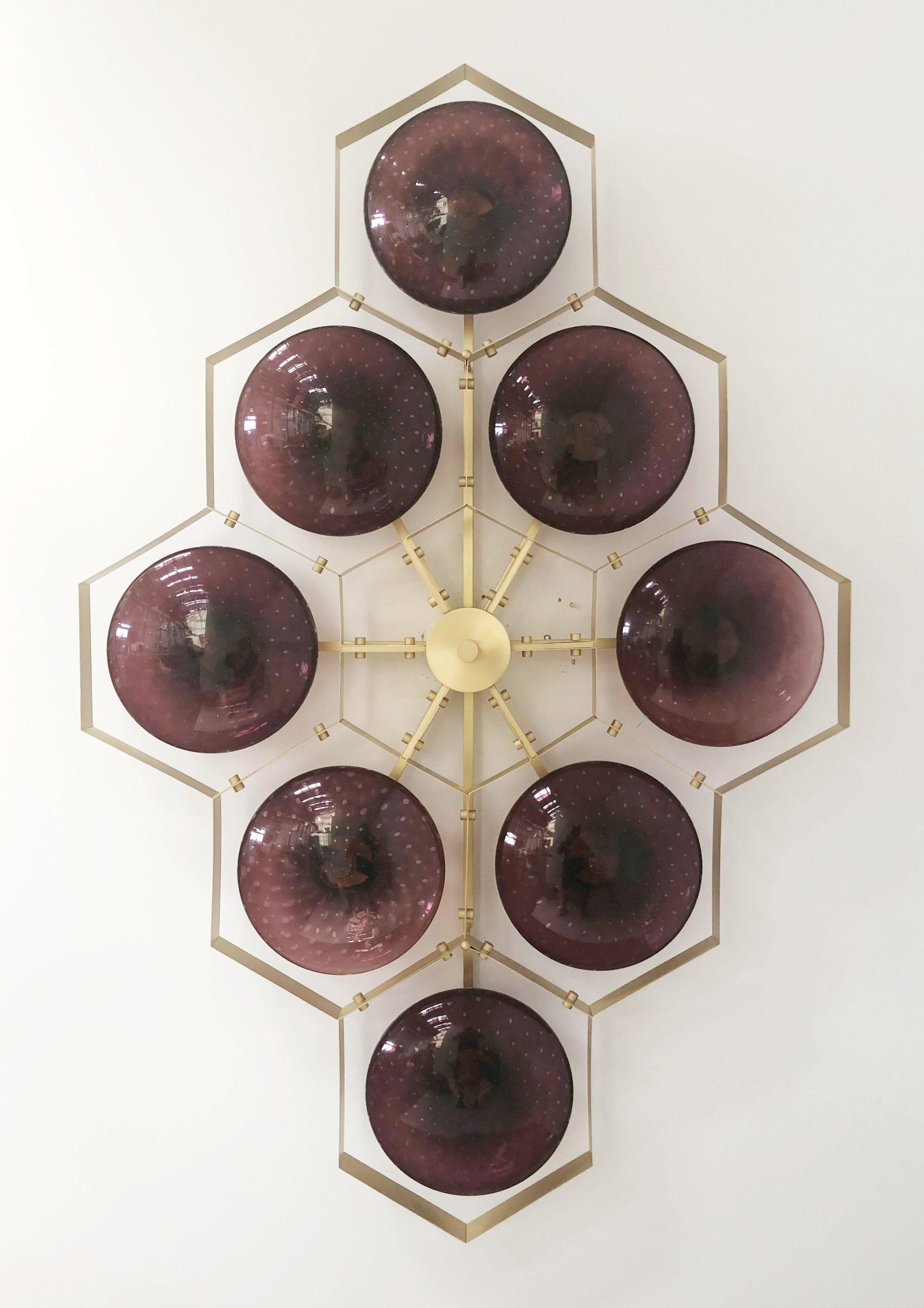 Italian Hive Flushmount by Fabio Ltd For Sale