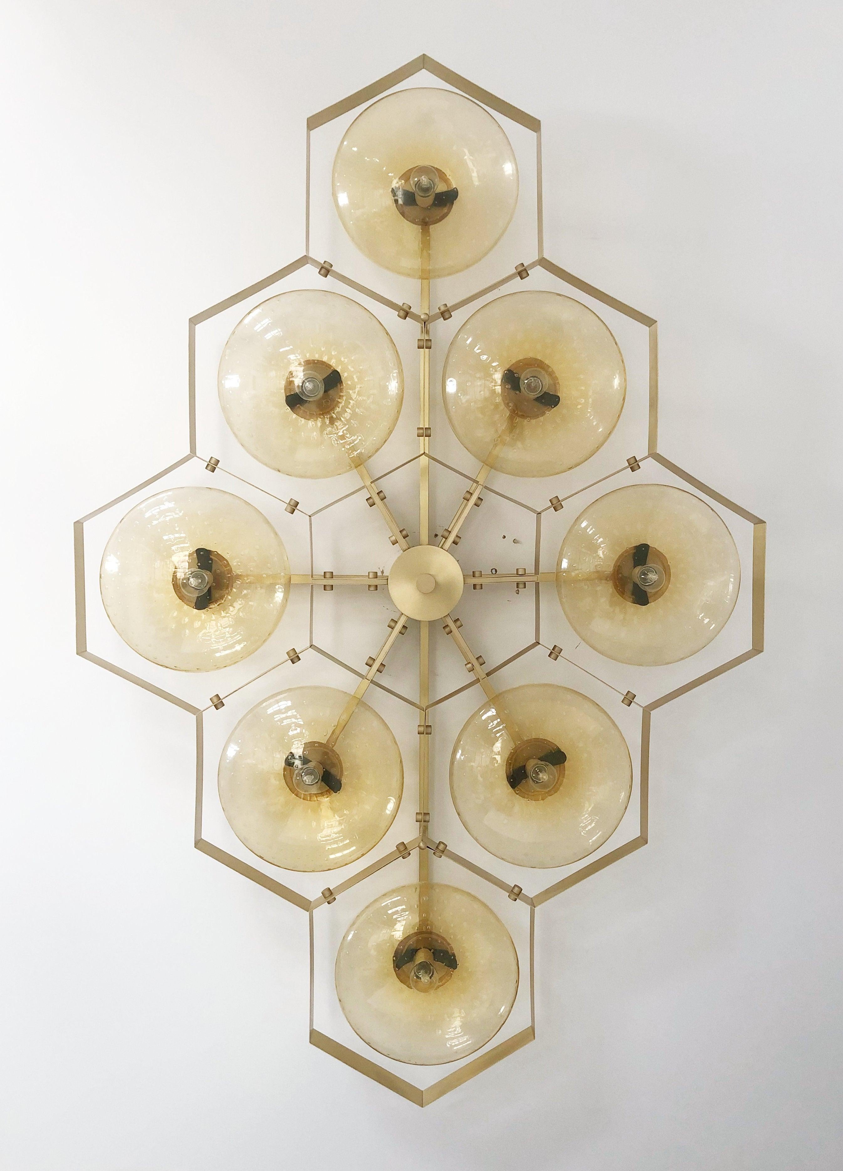 Italian Hive Flushmount by Fabio Ltd For Sale