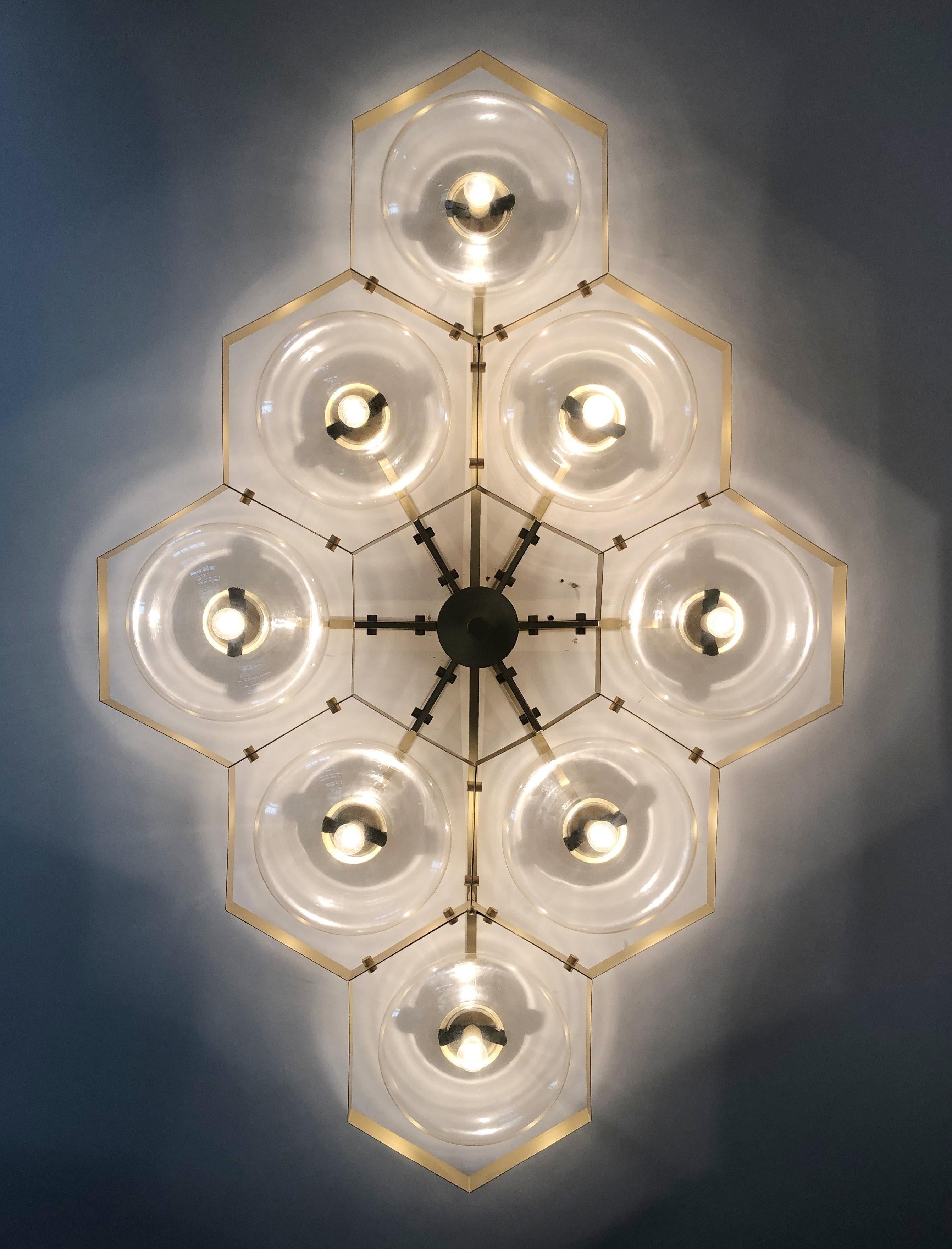 Bronzed Hive Flush Mount by Fabio Ltd For Sale