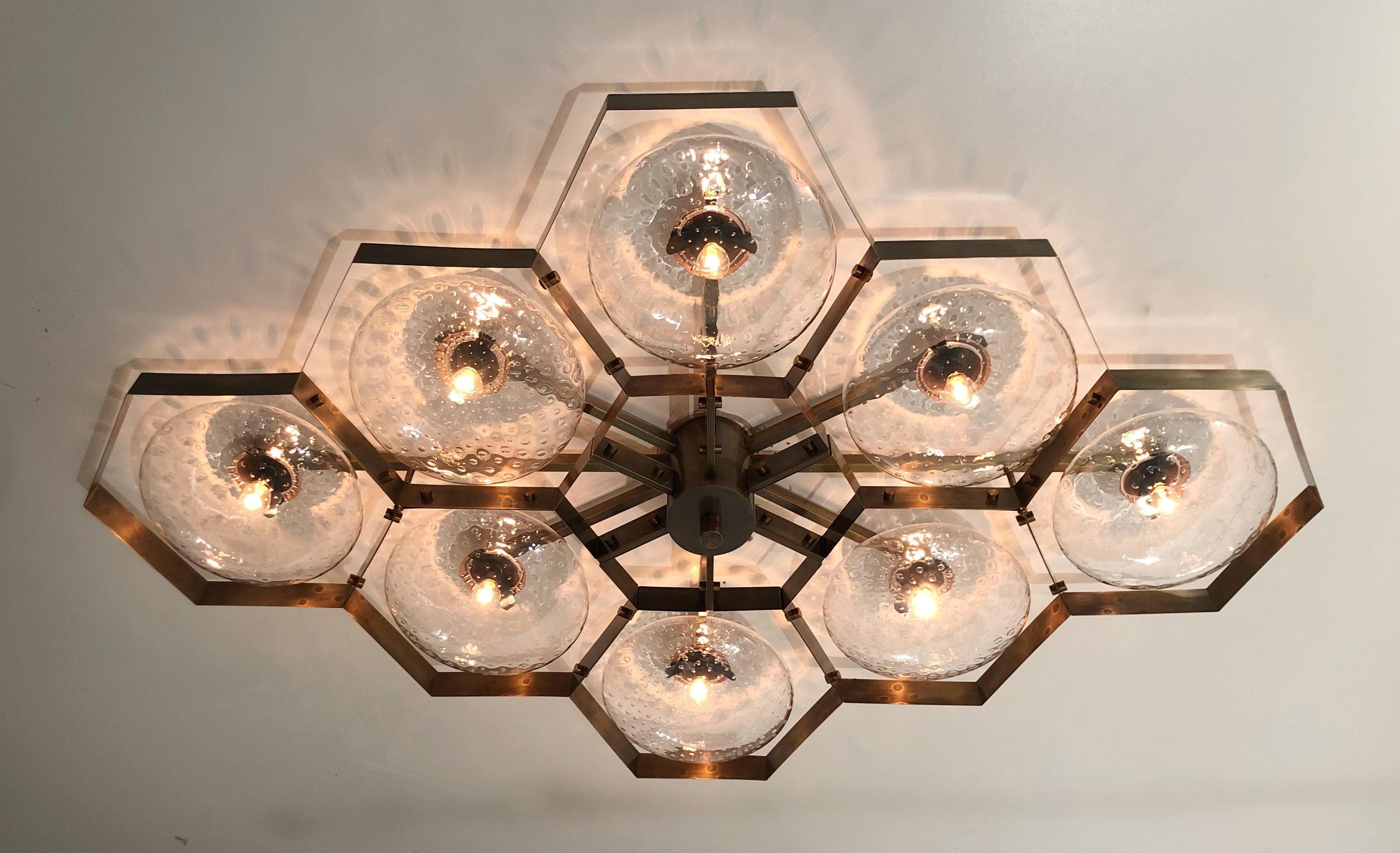 Hive Flush Mount by Fabio Ltd In New Condition For Sale In Los Angeles, CA