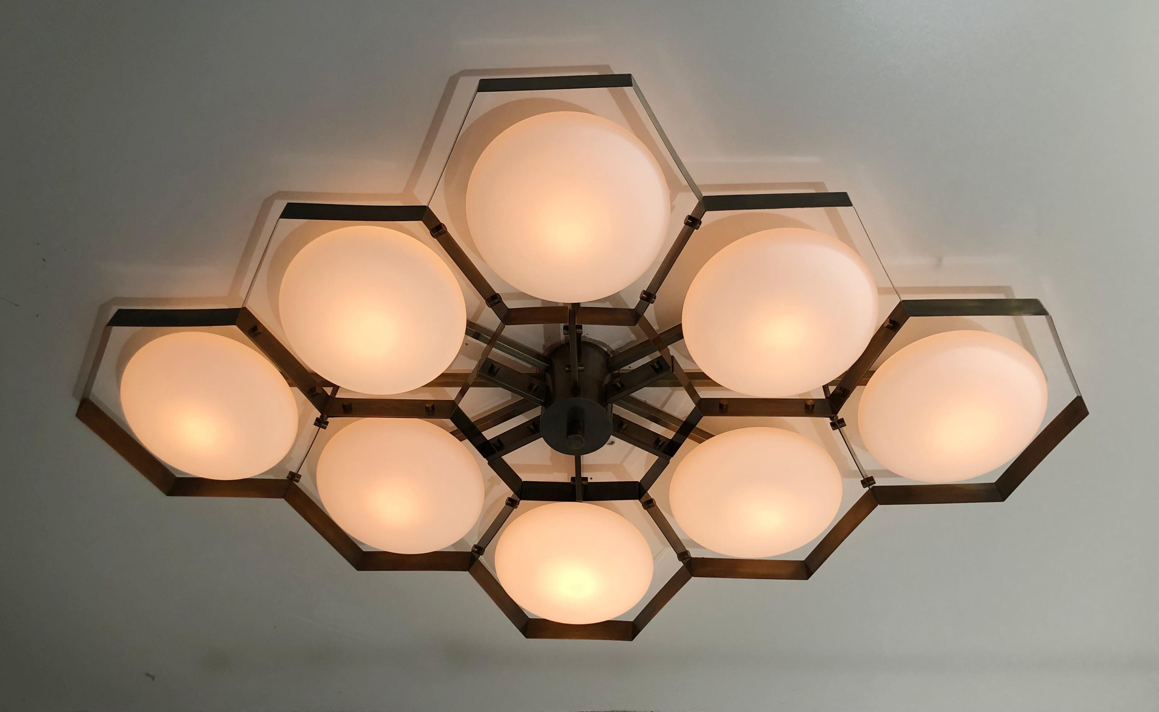 Hive Flush Mount by Fabio Ltd In New Condition For Sale In Los Angeles, CA