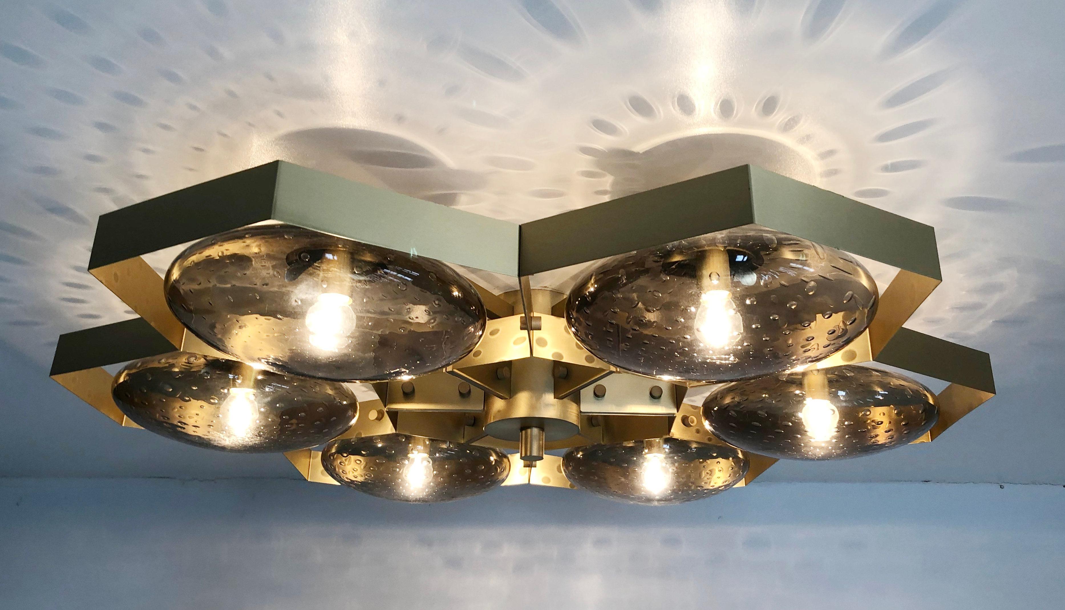 Hive Flush Mount by Fabio Ltd In New Condition For Sale In Los Angeles, CA