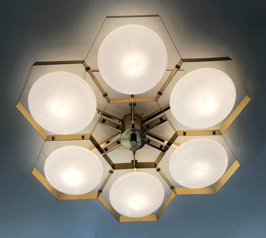 Hive Flush Mount by Fabio Ltd In New Condition For Sale In Los Angeles, CA
