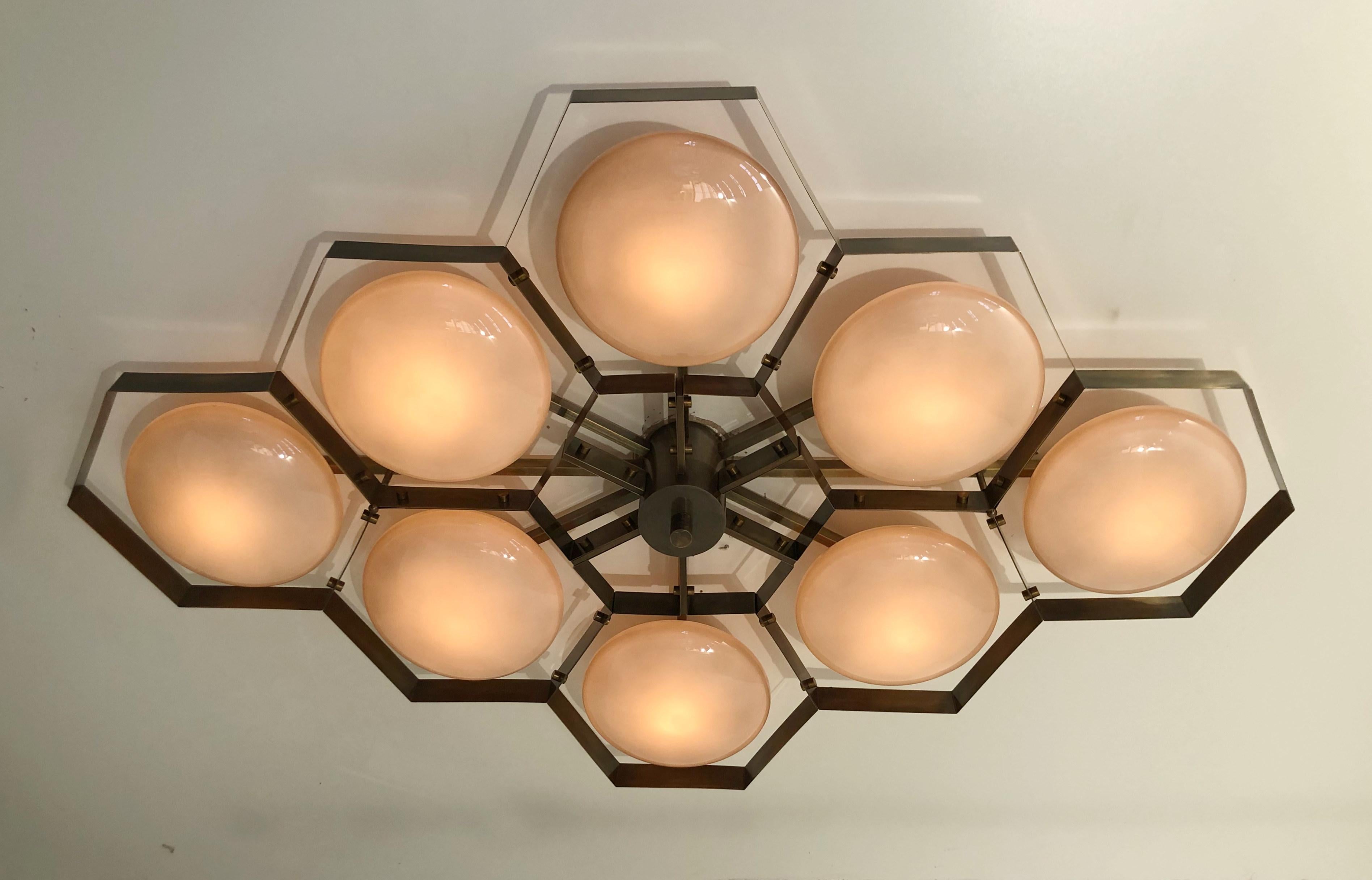 Hive Flush Mount by Fabio Ltd In New Condition For Sale In Los Angeles, CA