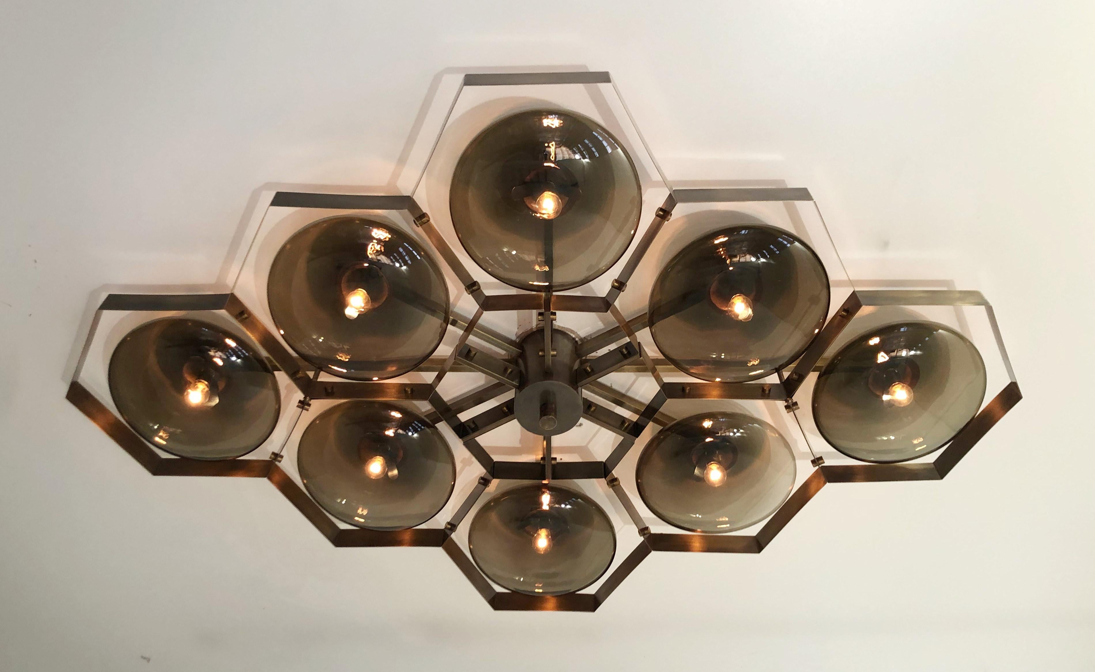 XXIe siècle et contemporain Hive Flush Mount by Fabio Ltd en vente
