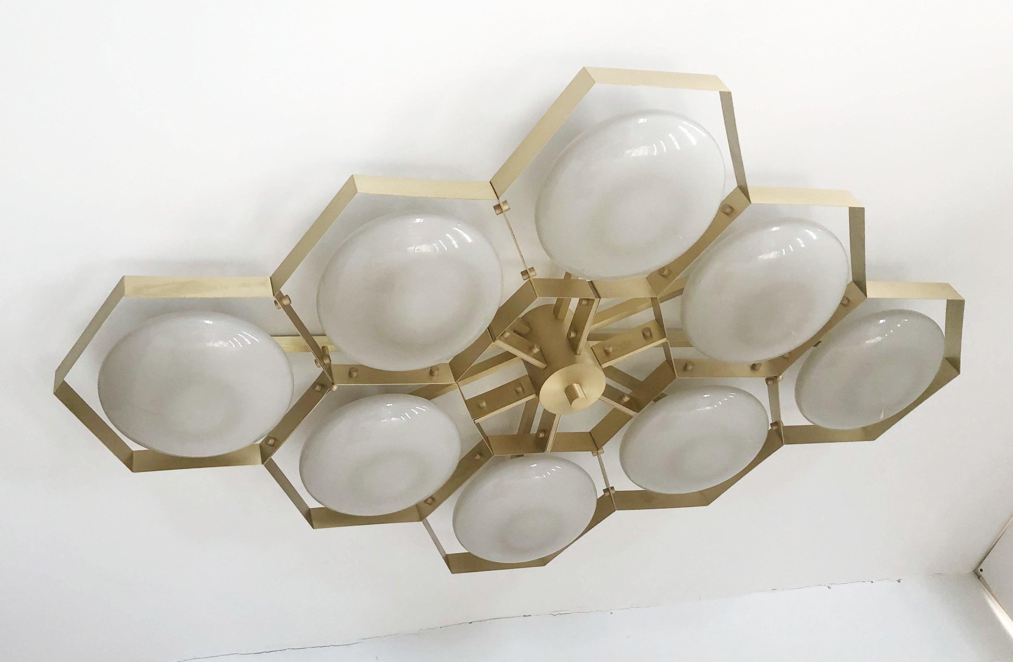 Contemporary Hive Flushmount by Fabio Ltd For Sale