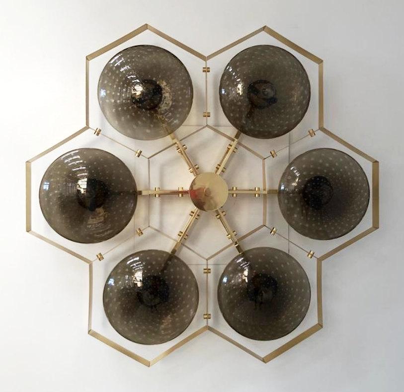Verre brun Monture encastrée Hive de Fabio Ltd en vente