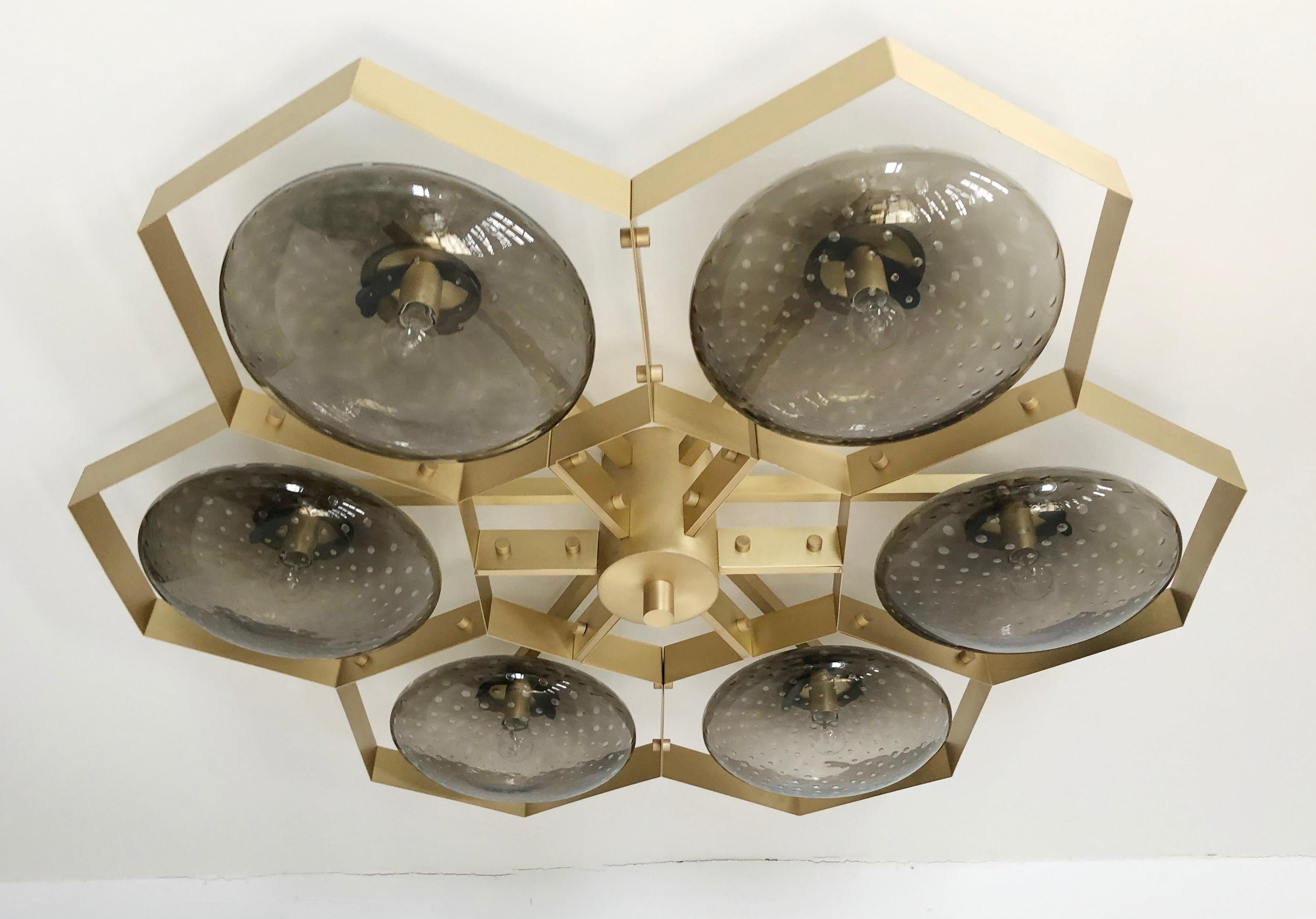 Hive Flush Mount by Fabio Ltd For Sale 1