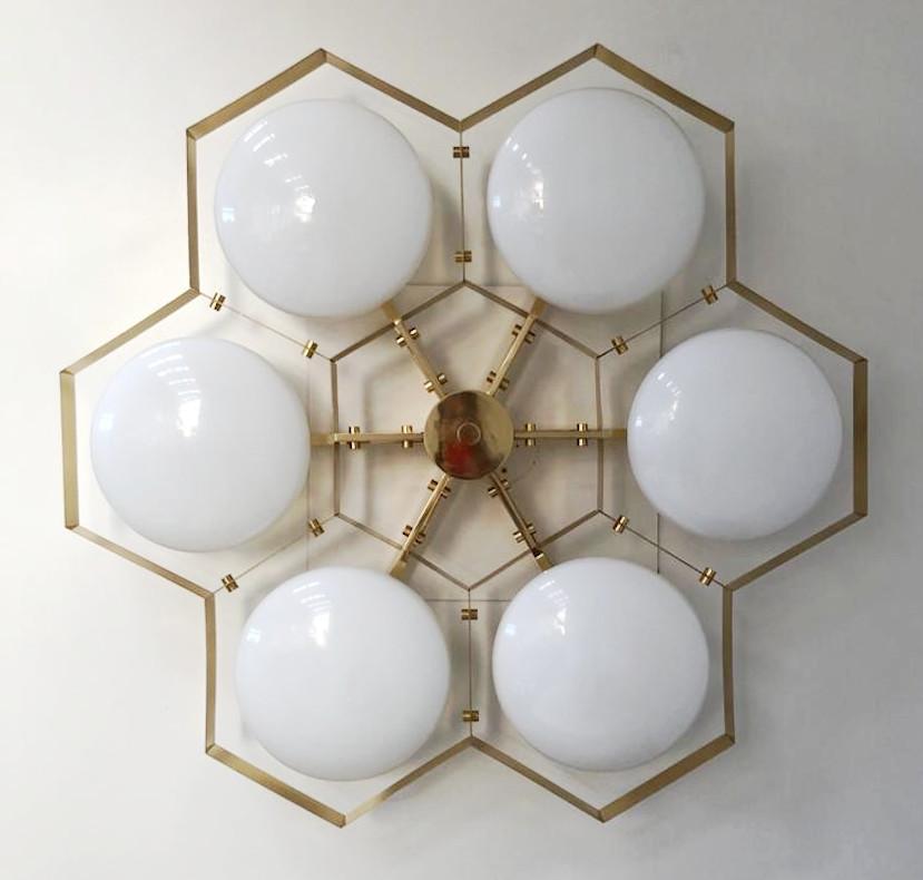 Hive Flush Mount by Fabio Ltd For Sale 1