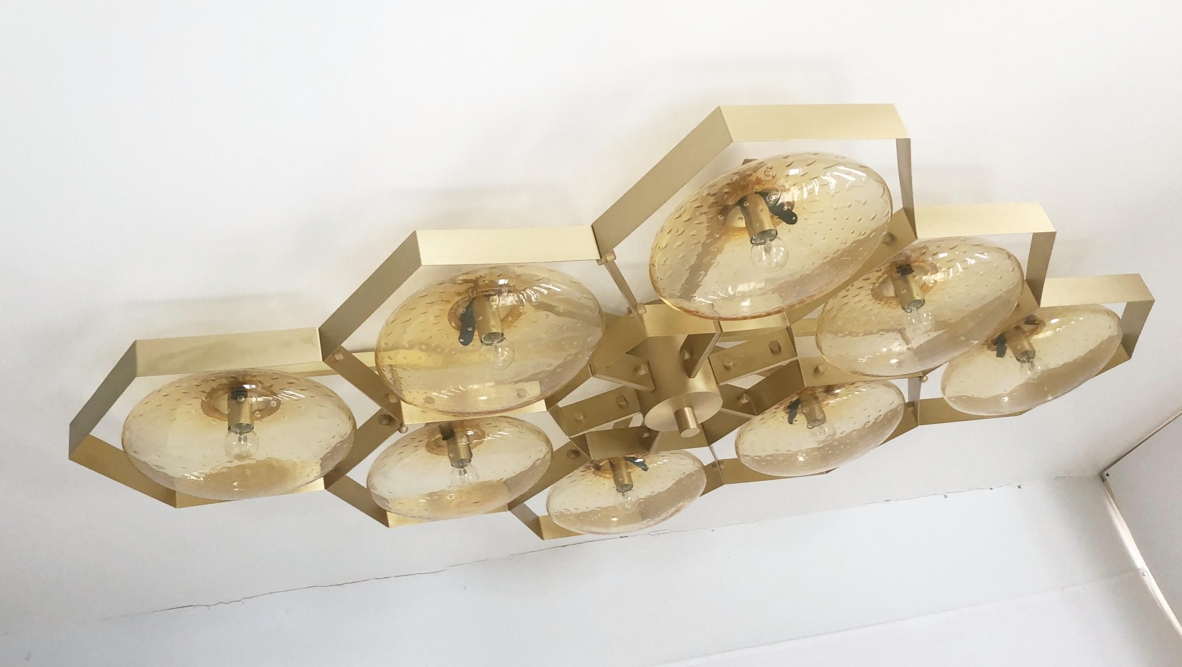 Hive Flush Mount by Fabio Ltd For Sale 1