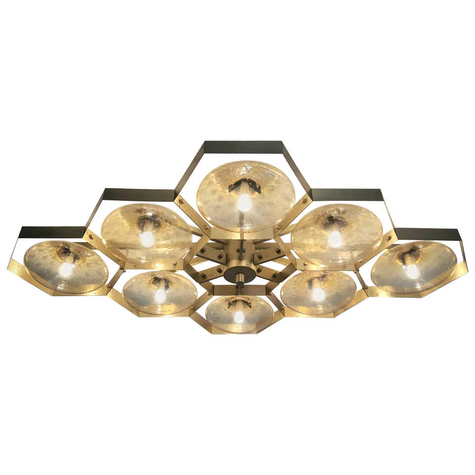 Compass Flush Mount by David Duncan Studio For Sale at 1stDibs