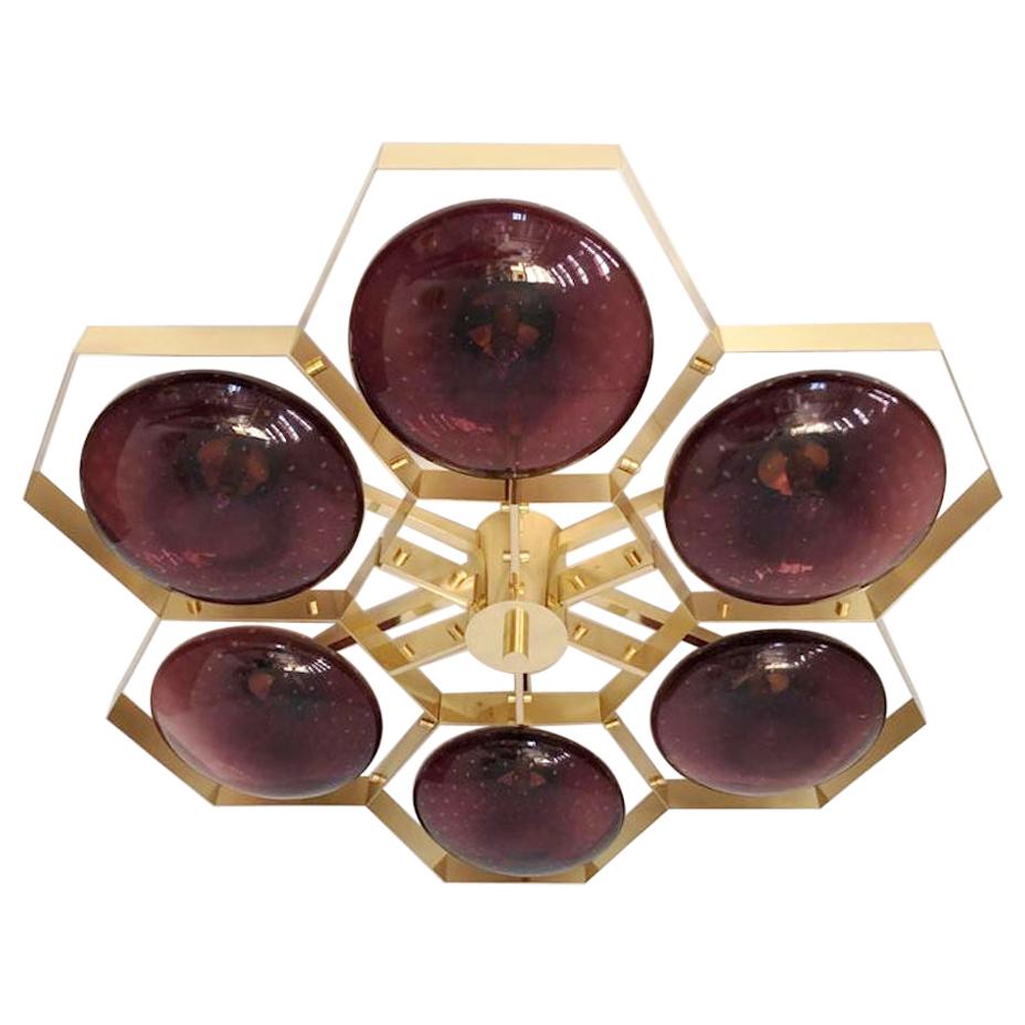 Hive Flush Mount by Fabio Ltd For Sale