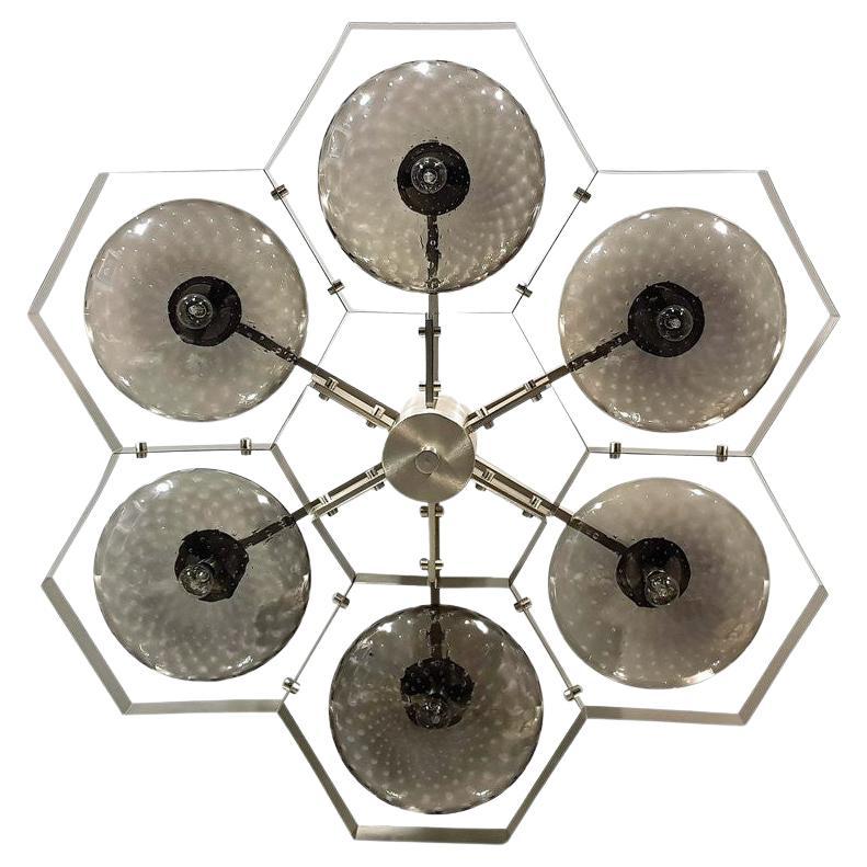 Hive Flush Mount by Fabio Ltd For Sale