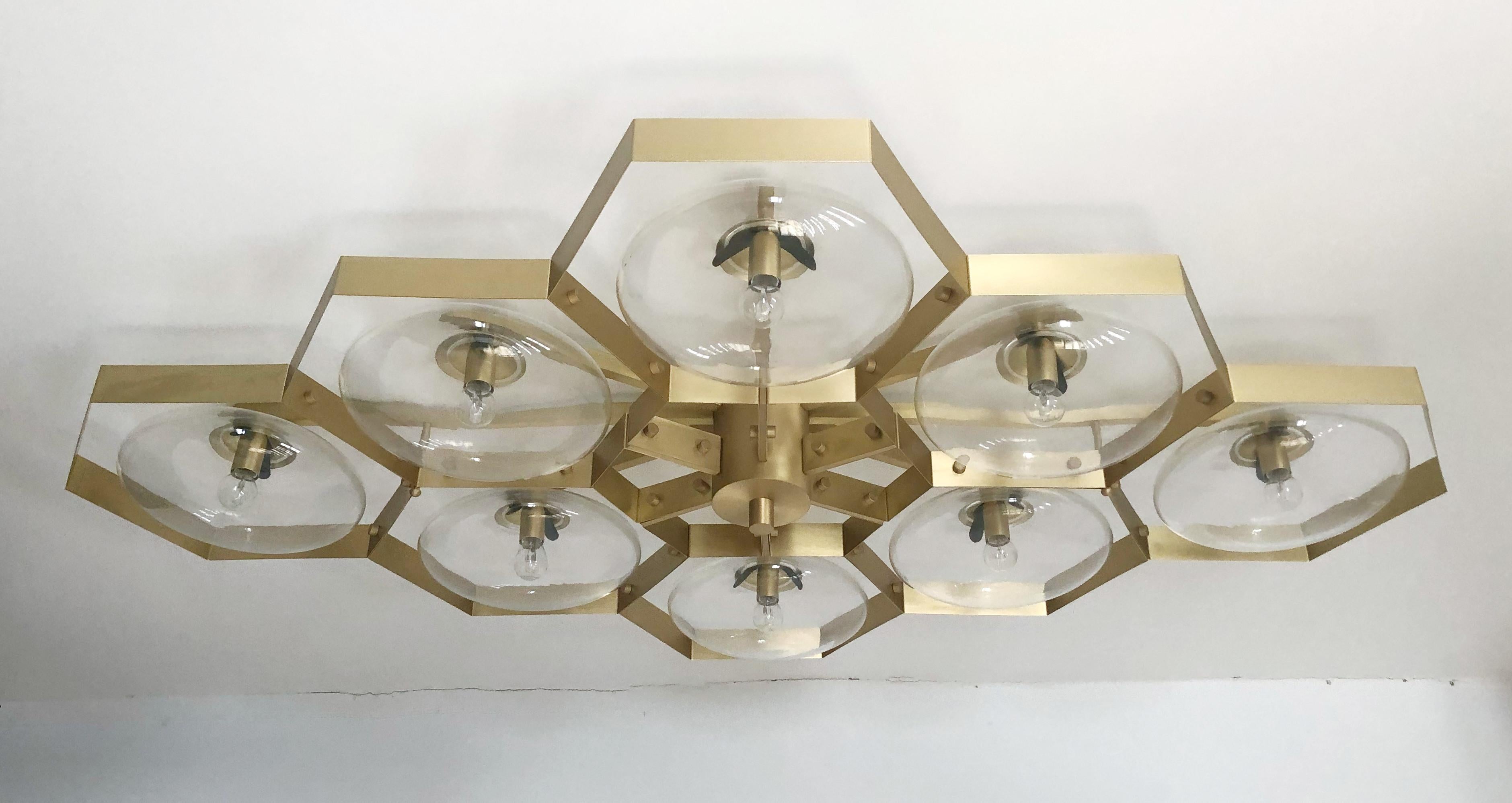 Hive Flush Mount by Fabio Ltd In New Condition For Sale In Los Angeles, CA