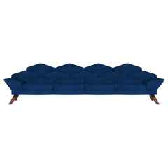 Hive Sofa in Blue Velvet by AROUNDtheTREE
