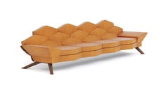 Hive Sofa in Camel Natural Leather by AROUNDtheTREE