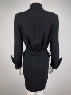 Hiver Buick FW 1989 Chrome Details Black Thierry Mugler Dress