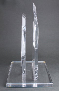 Hivo Van Teal Judaica Modern Lucite Star of David Sculpture