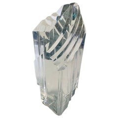 Hivo Van Teal Lucite Abstract Sculpture, Signed 1970