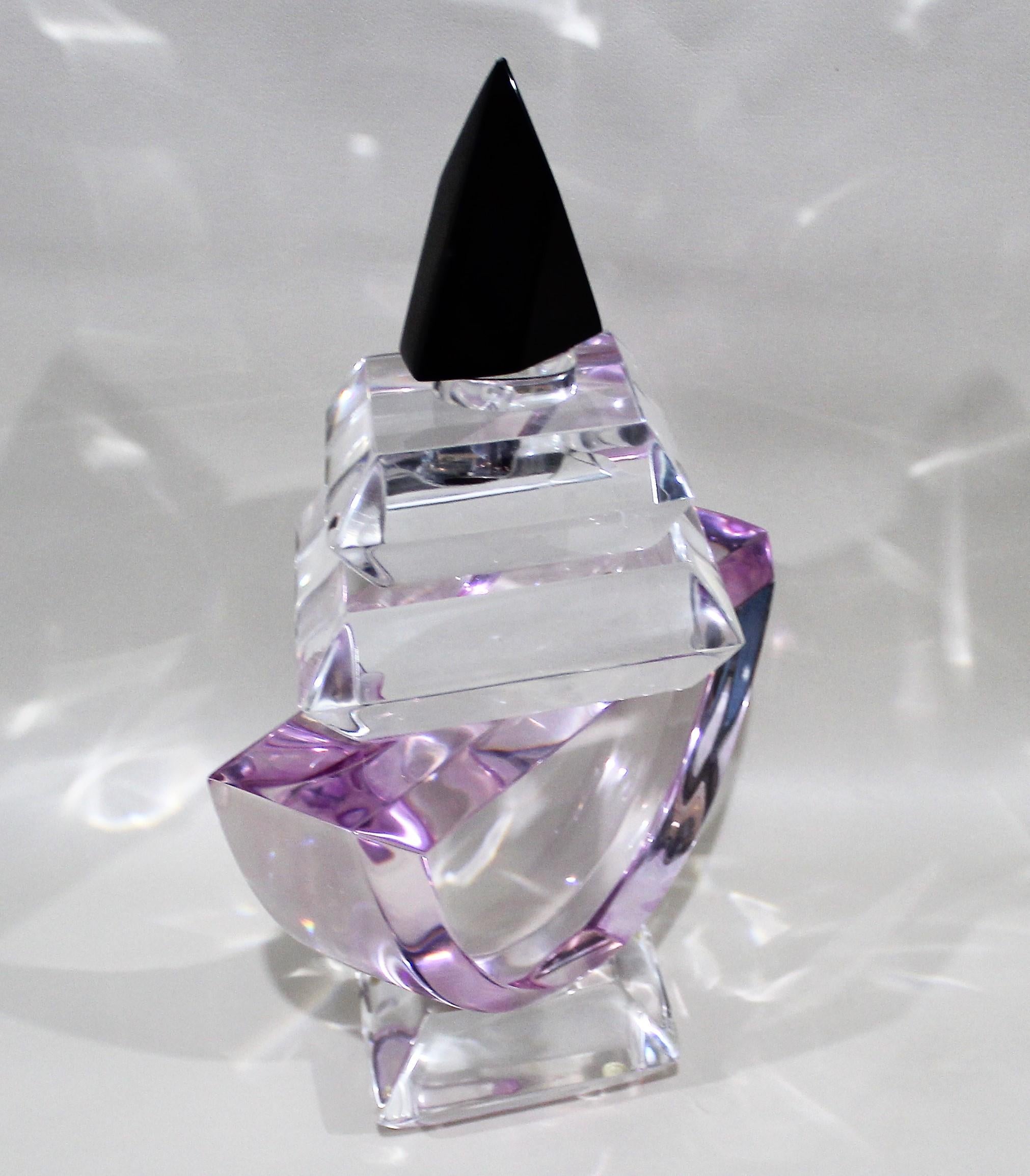 Sculpture de flacon de parfum en lucite sarcelle Hivo Van en vente 1
