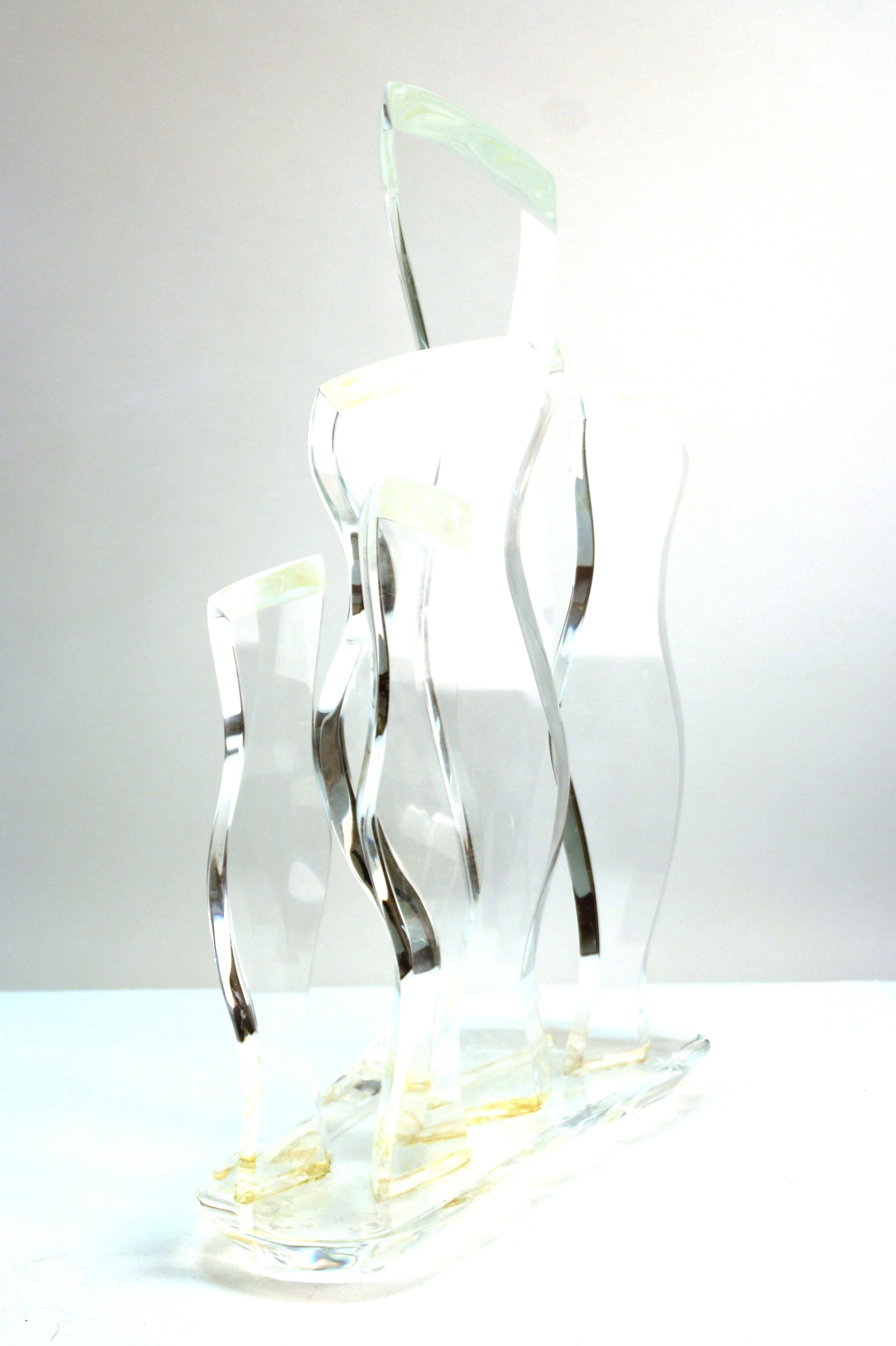 Sculpture abstraite en lucite moderne mi-siècle moderne de Hivo Van Teal Bon état - En vente à New York, NY