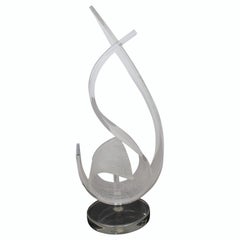 Acrylic Lucite Organic Flowing Sculpture