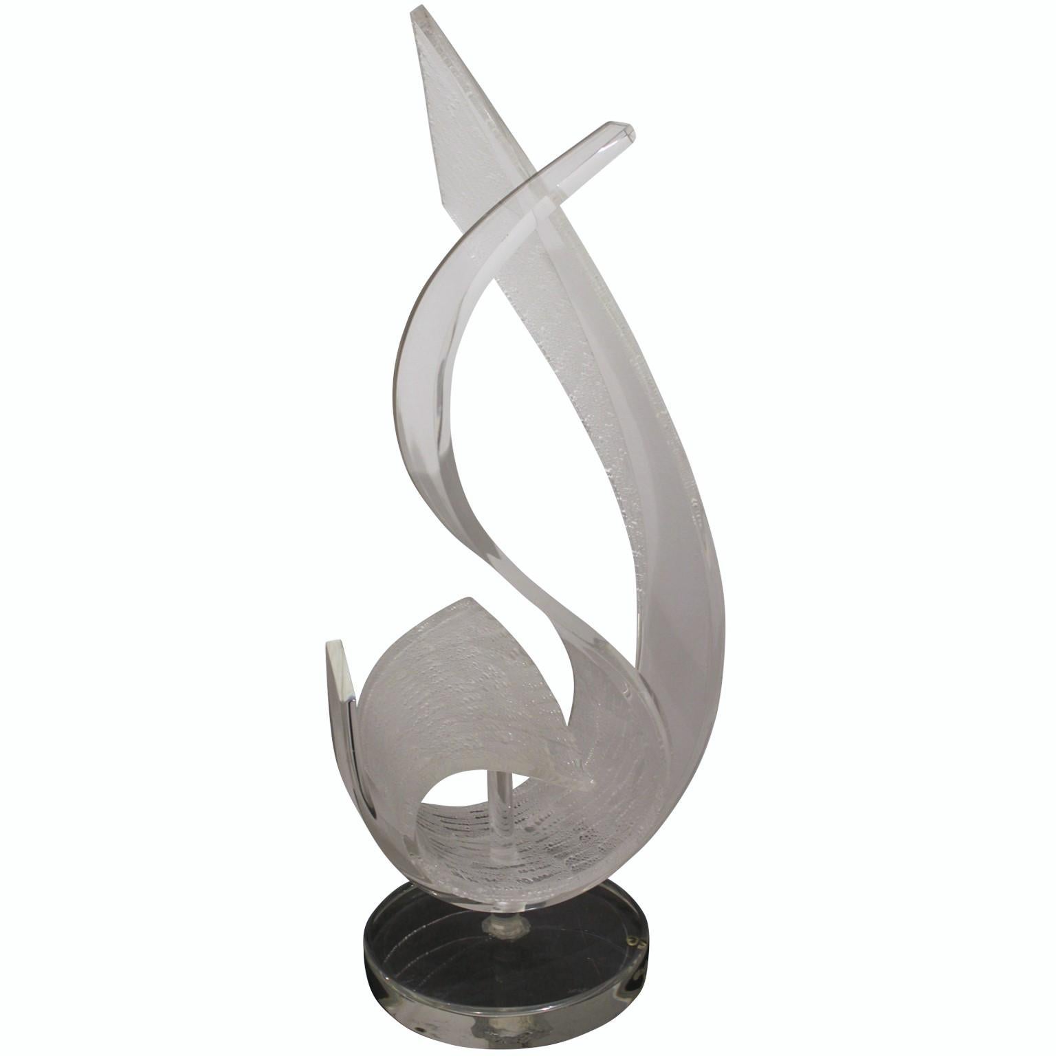 Acrylic Lucite Organic Flowing Sculpture 1