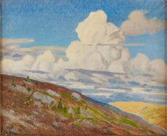 After the Storm, Naturalistic Oil Painting on Canvas, Signed, 1917