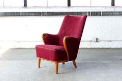 Swedish Lounge Chair by Axel Larsson for Hjalmar Jackson 1940's
