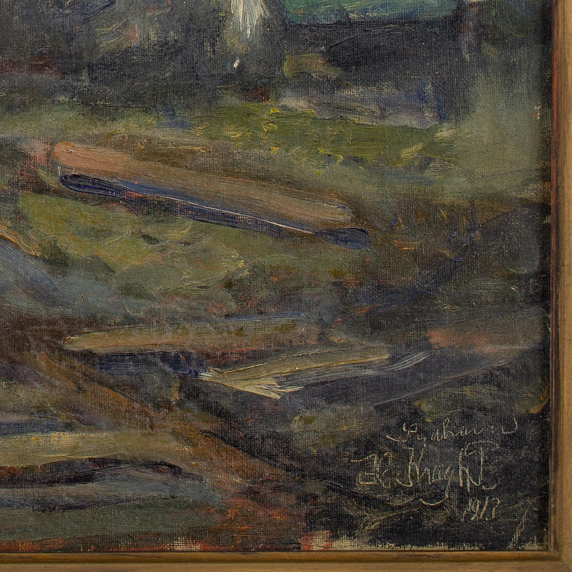 Hjalmar Kragh-Pedersen, Sydhavn, Oil Painting For Sale 7