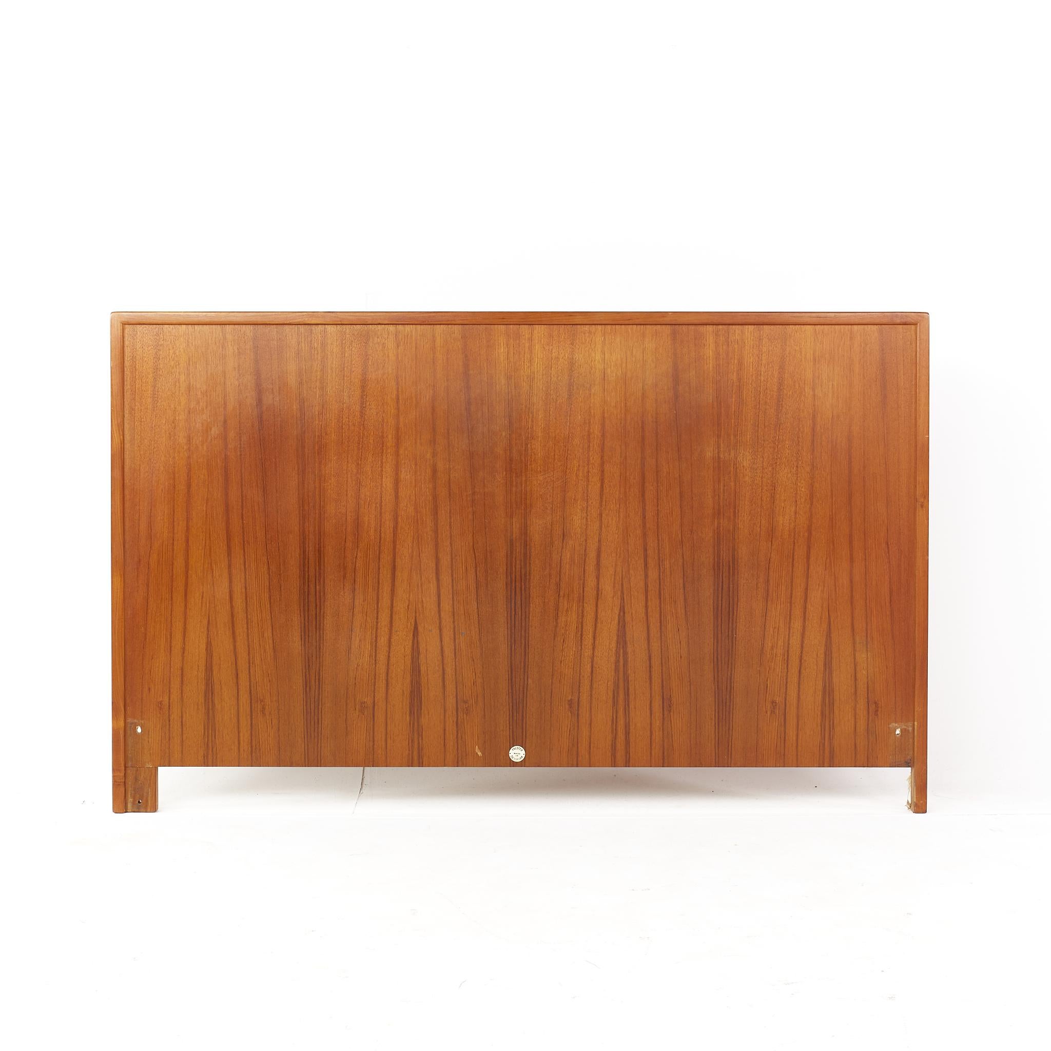 HJN Mobler Mid Century Full Teak Headboard For Sale at 1stDibs