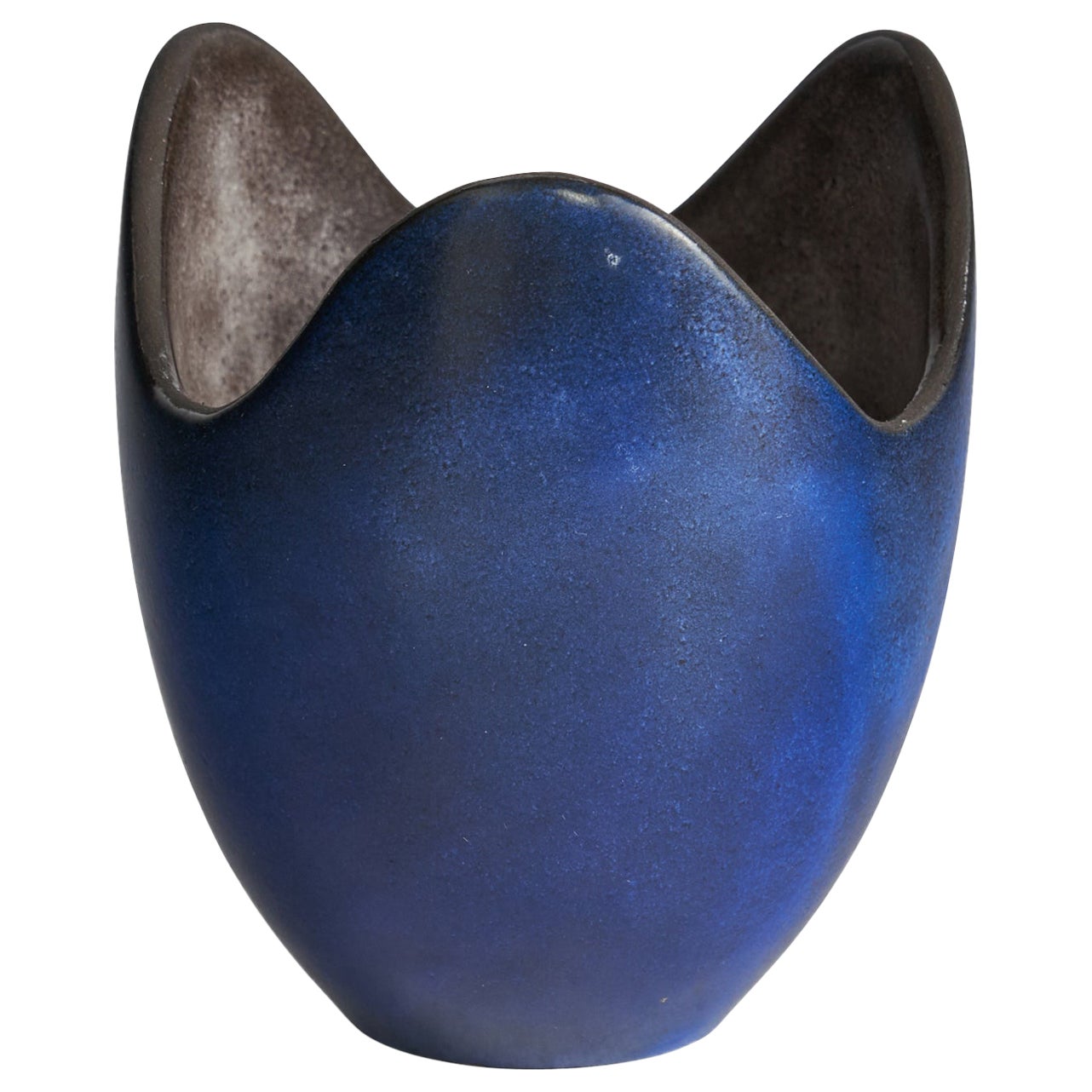 Hjördis Oldfors, Freeform Vase, Ceramic, Sweden, 1950s For Sale