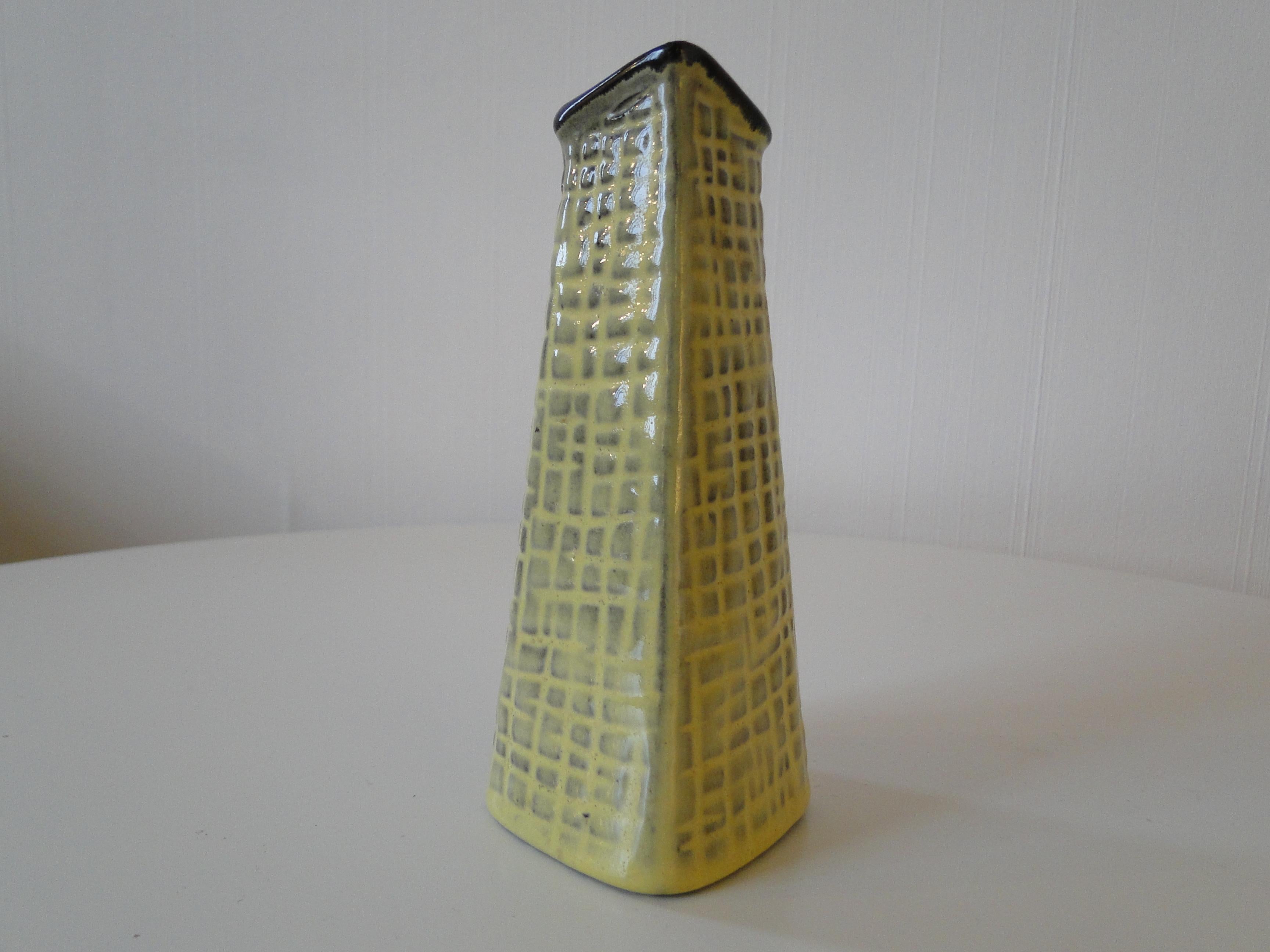 Scandinavian Modern Hjordis Oldfors Vase Cadiz Upsala Ekeby Ceramic Mid Century For Sale