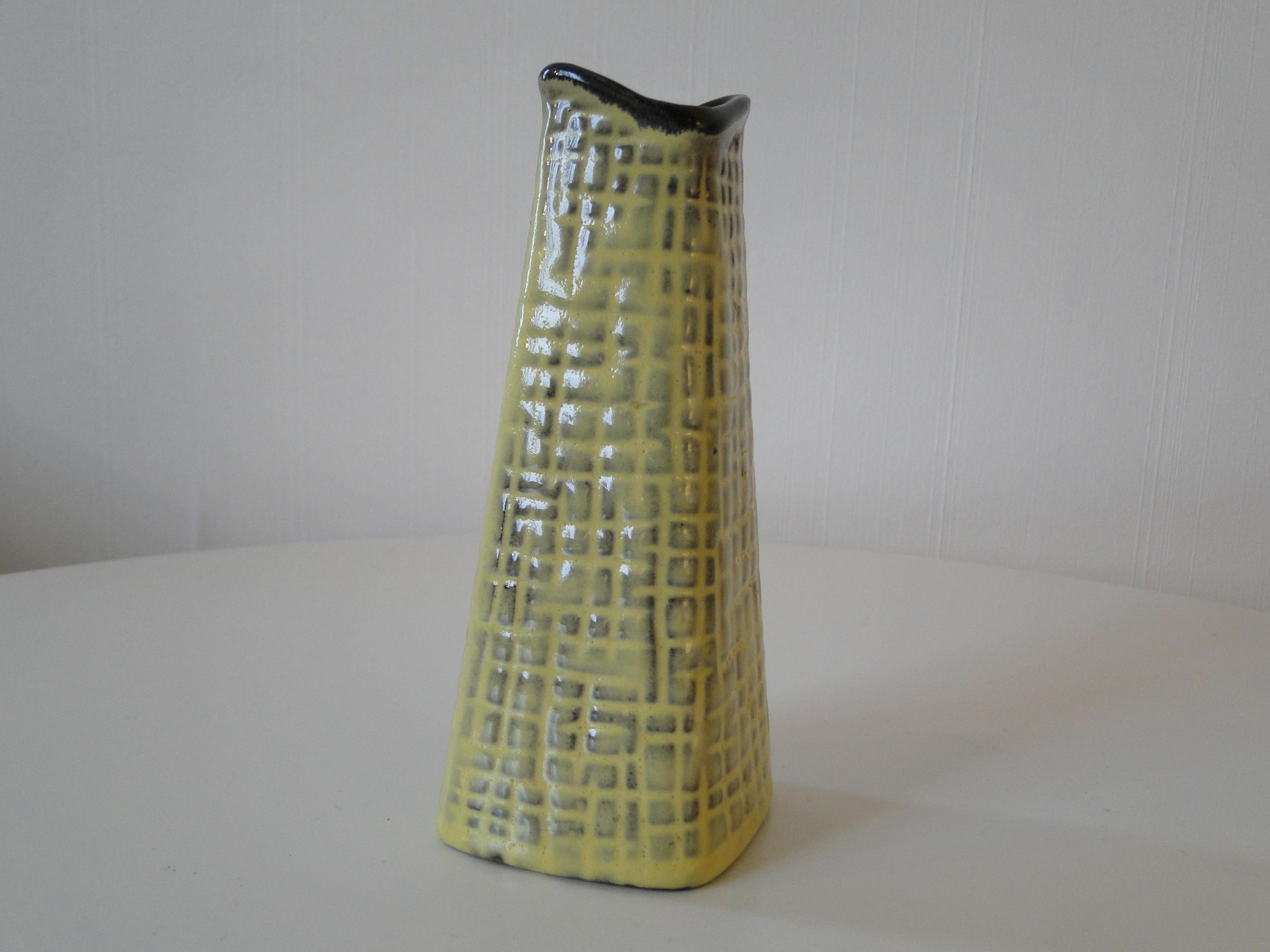 Swedish Hjordis Oldfors Vase Cadiz Upsala Ekeby Ceramic Mid Century For Sale