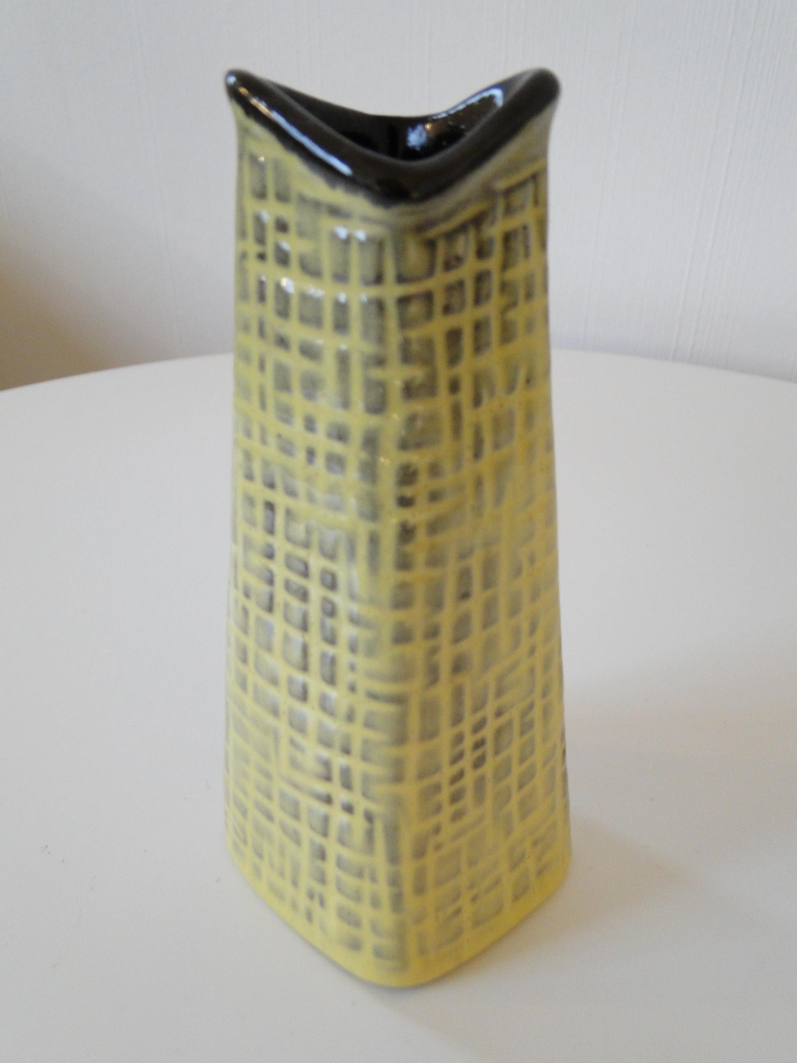 Hjordis Oldfors Vase Cadiz Upsala Ekeby Ceramic Mid Century In Excellent Condition For Sale In Lège Cap Ferret, FR
