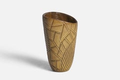 Hjördis Oldfors, Vase, Steingut, Schweden, 1950er Jahre