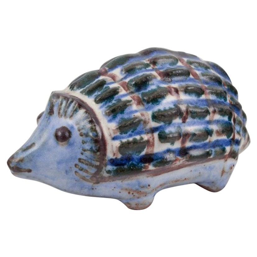 Hjorth, Bornholm. Baby hedgehog in stoneware. Ca. 1960s.