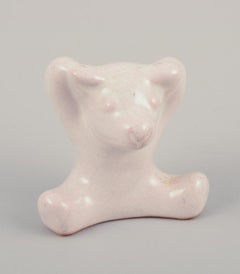 Hjorth, Bornholm. Five bear musicians in white glazed stoneware.